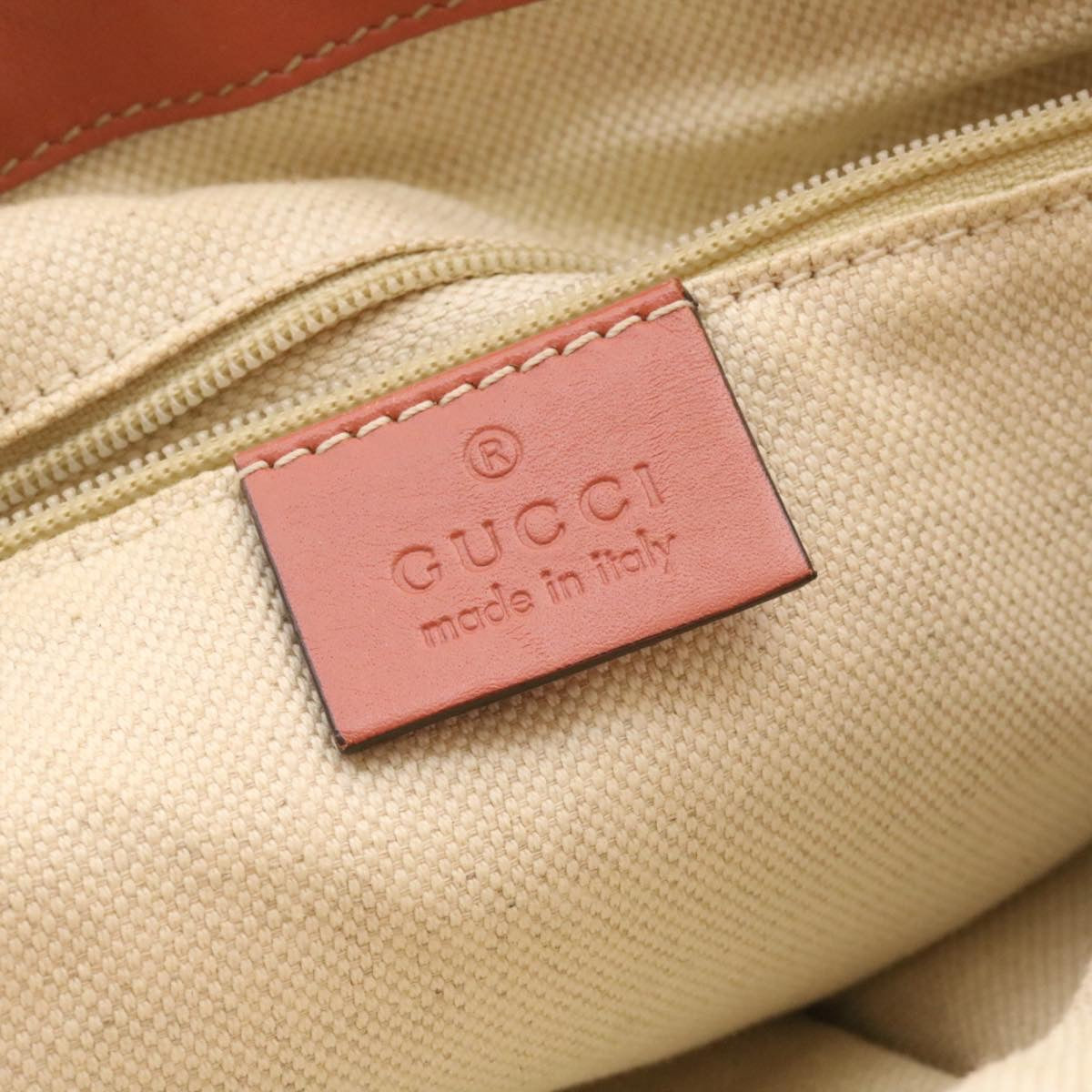 GUCCI Diamante Sukey Hand Bag 2Way Brown Pink am1578s