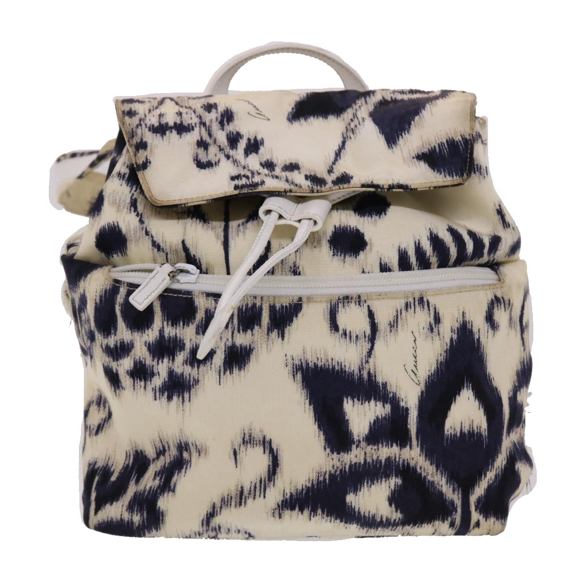 GUCCI Backpack Canvas White Navy 003 9242 002058 ar9137