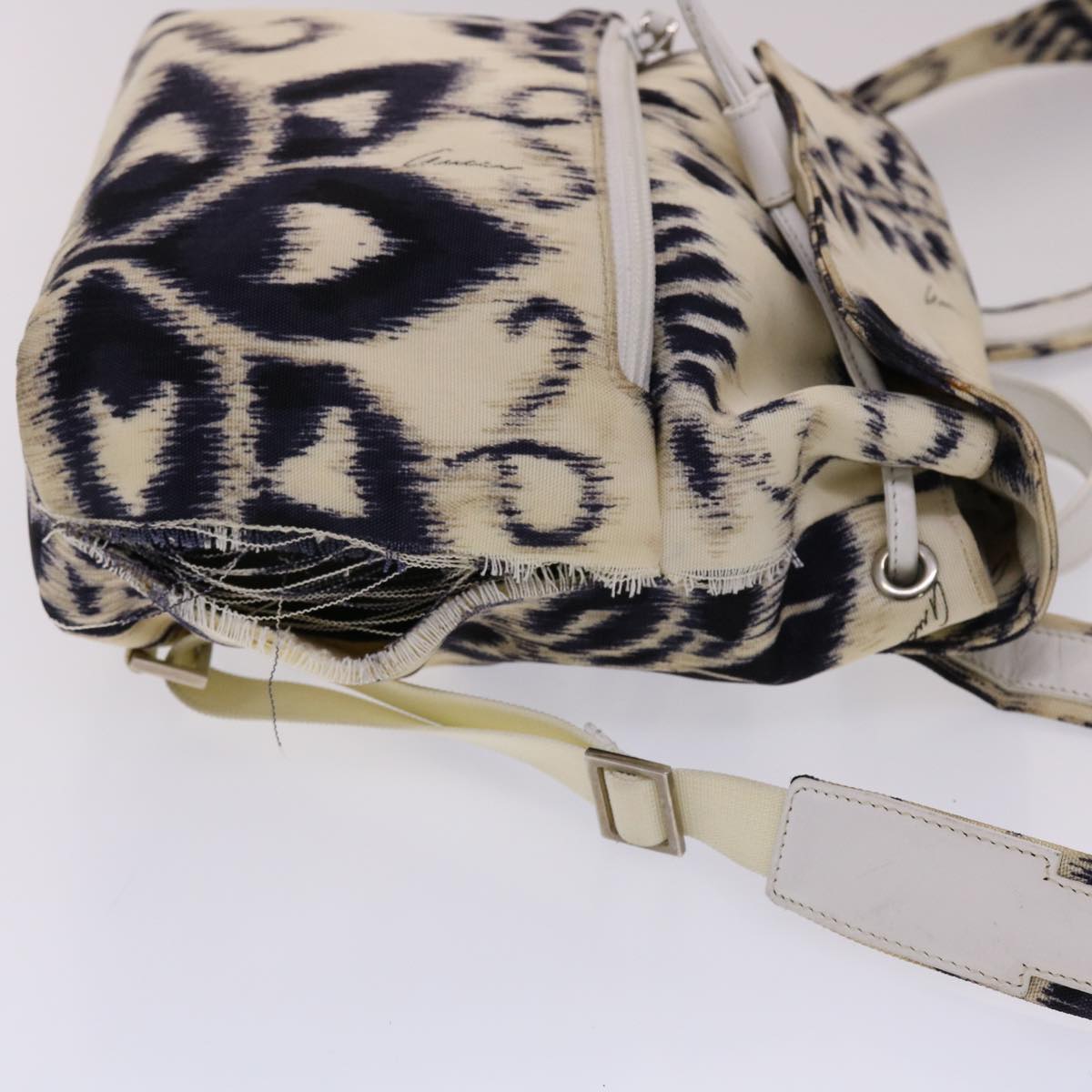 GUCCI Backpack Canvas White Navy 003 9242 002058 ar9137