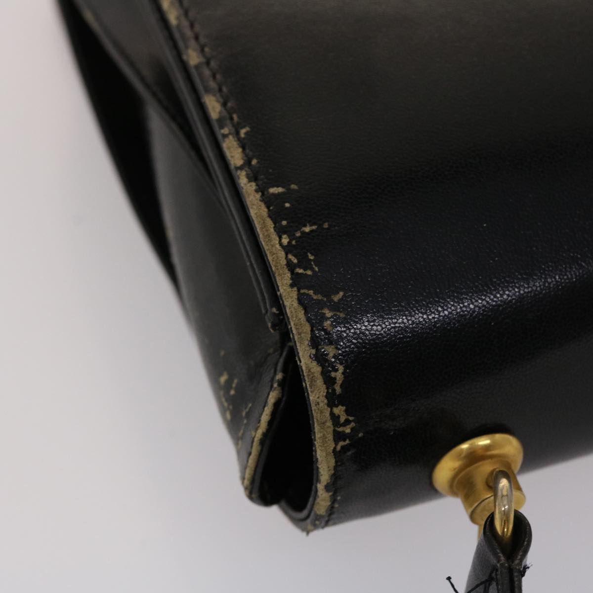 GUCCI Shoulder Bag Leather Black bs2567