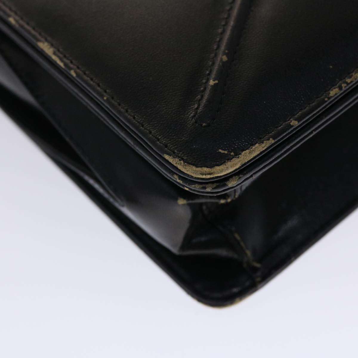 GUCCI Shoulder Bag Leather Black bs2567