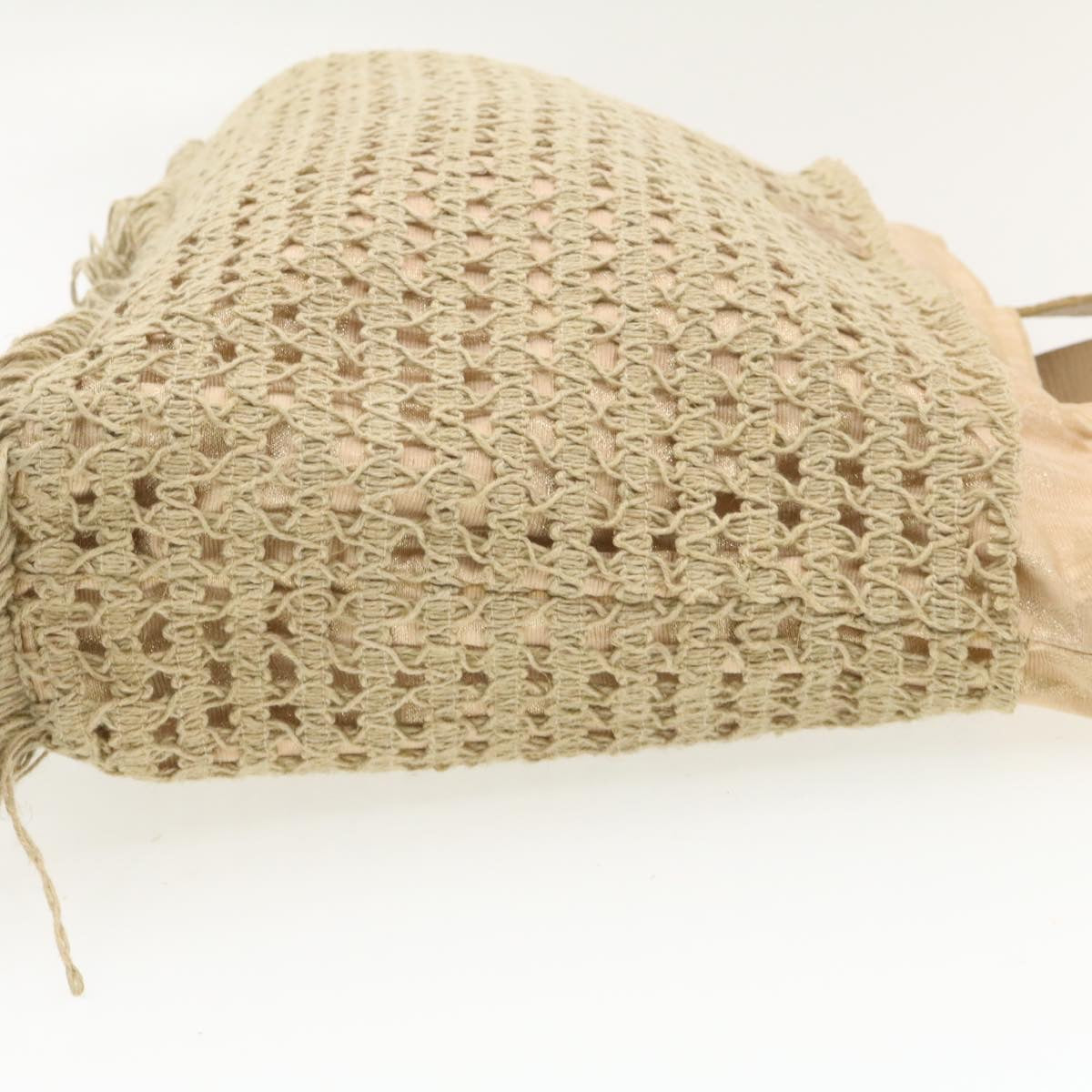 FENDI Zucca Canvas Net Tote Bag Beige rd1125