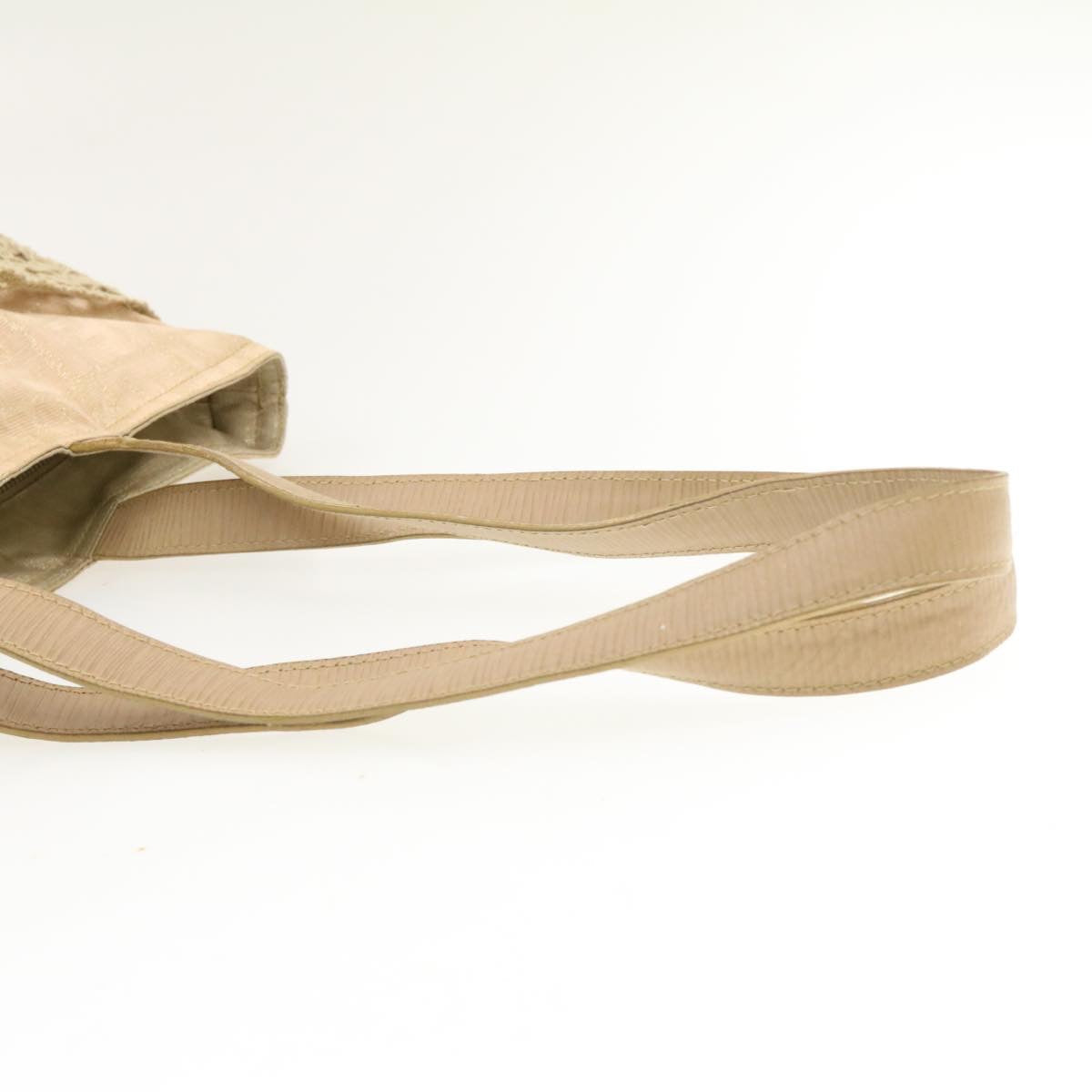 FENDI Zucca Canvas Net Tote Bag Beige rd1125