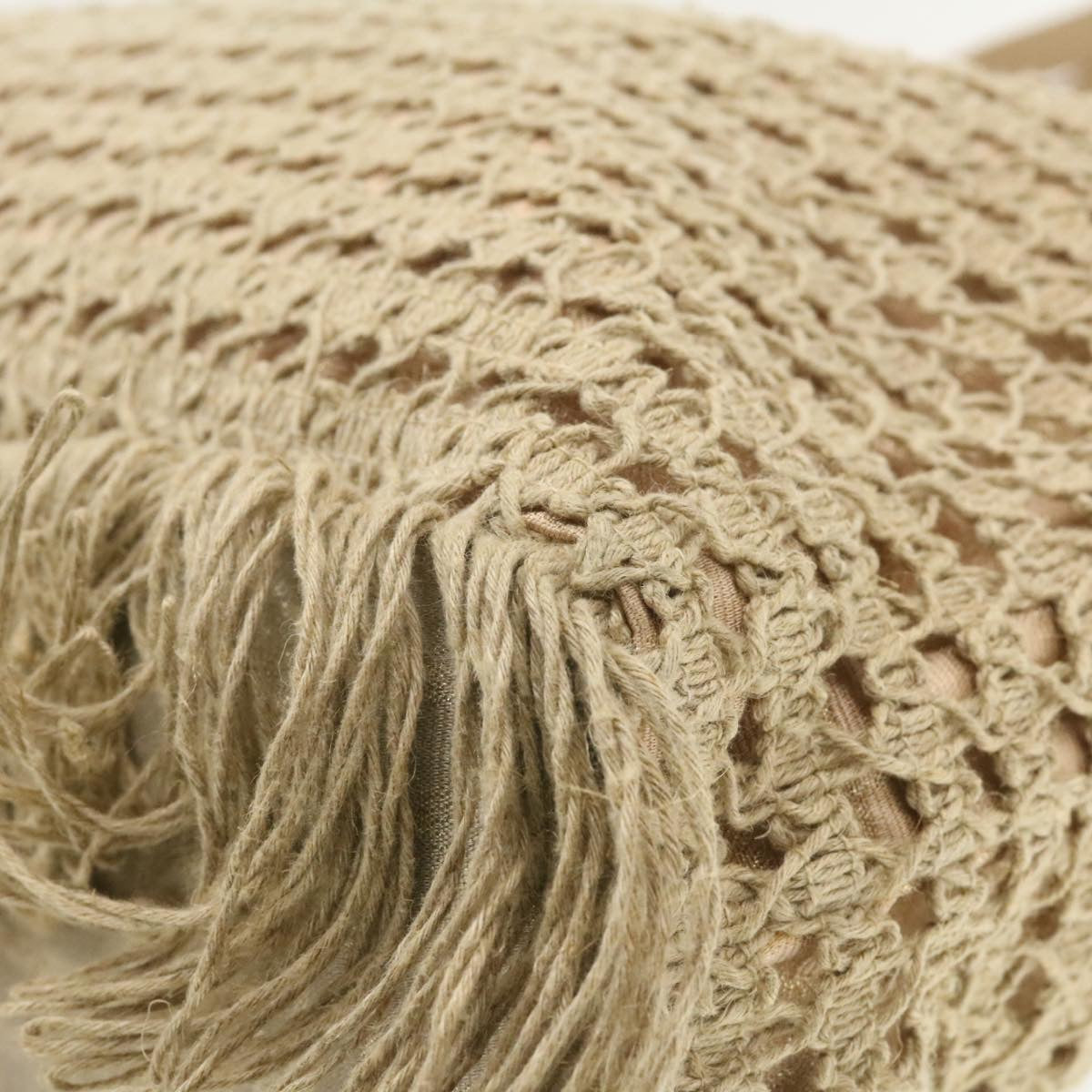 FENDI Zucca Canvas Net Tote Bag Beige rd1125