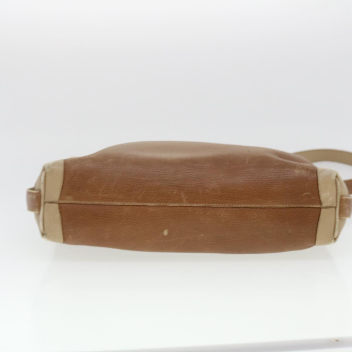 GUCCI Shoulder Bag Leather Brown ti1051