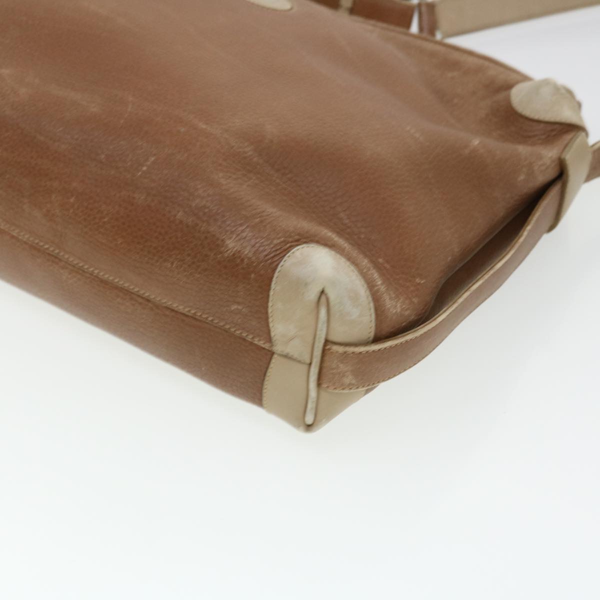 GUCCI Shoulder Bag Leather Brown ti1051