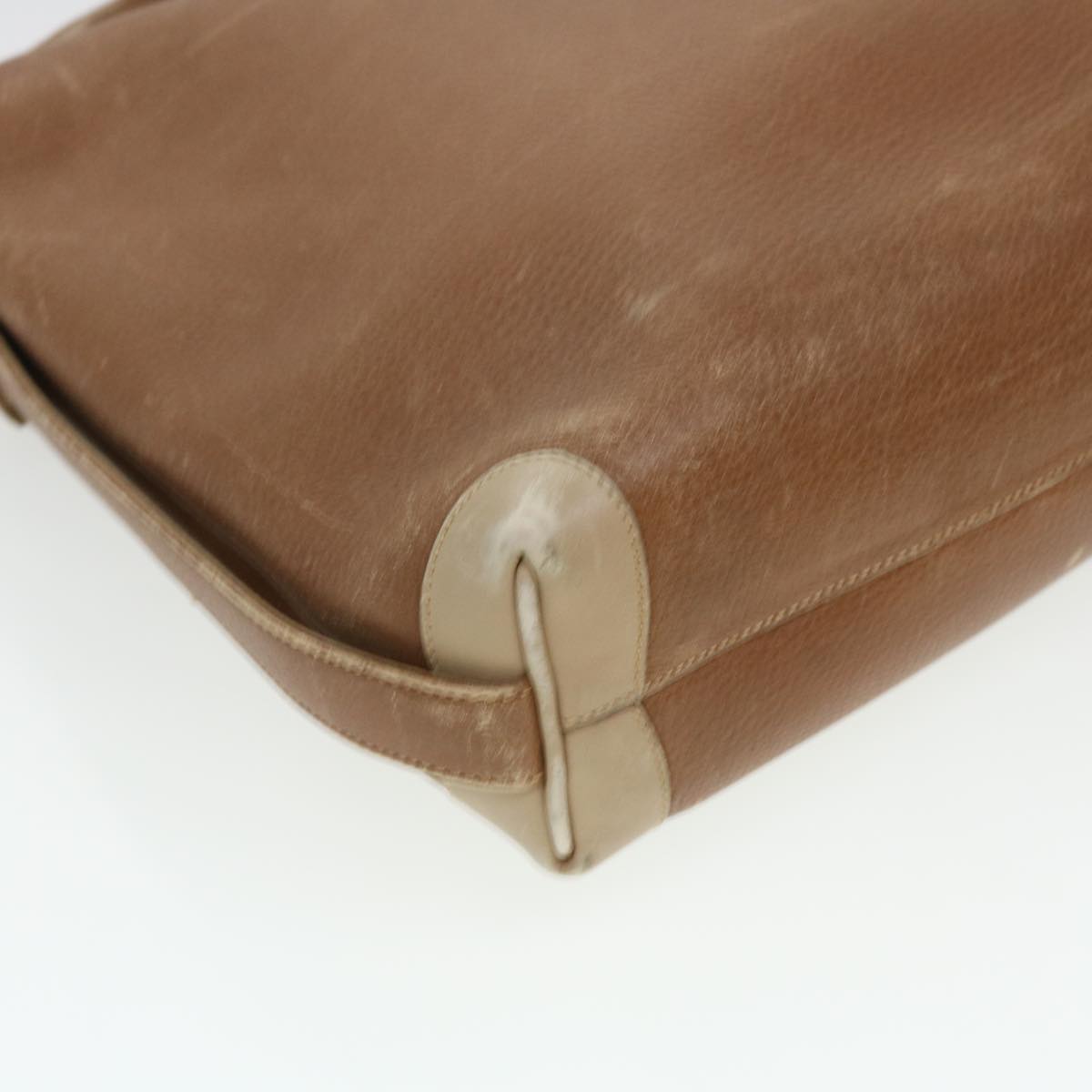 GUCCI Shoulder Bag Leather Brown ti1051