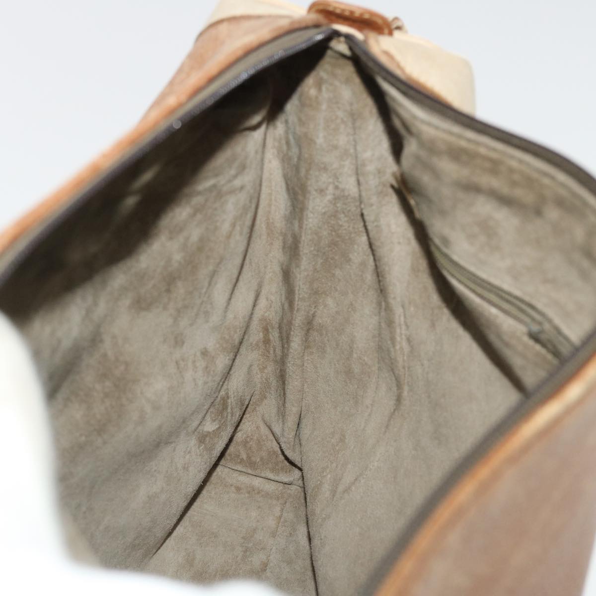 GUCCI Shoulder Bag Leather Brown ti1051