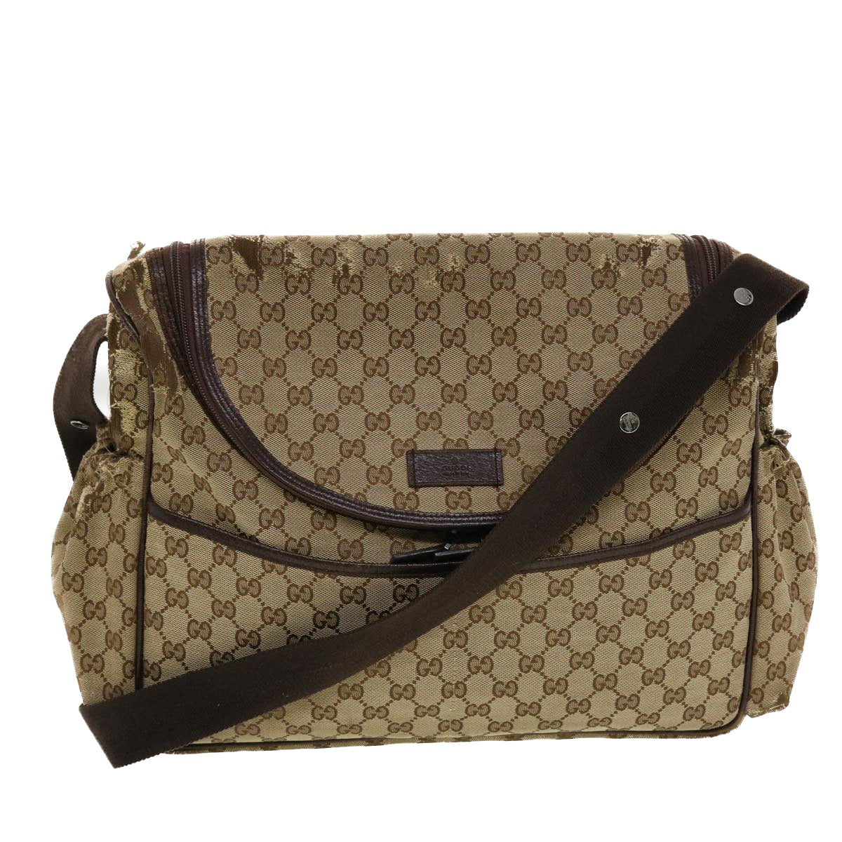 GUCCI GG Canvas Shoulder Bag 2Set Beige ti1120
