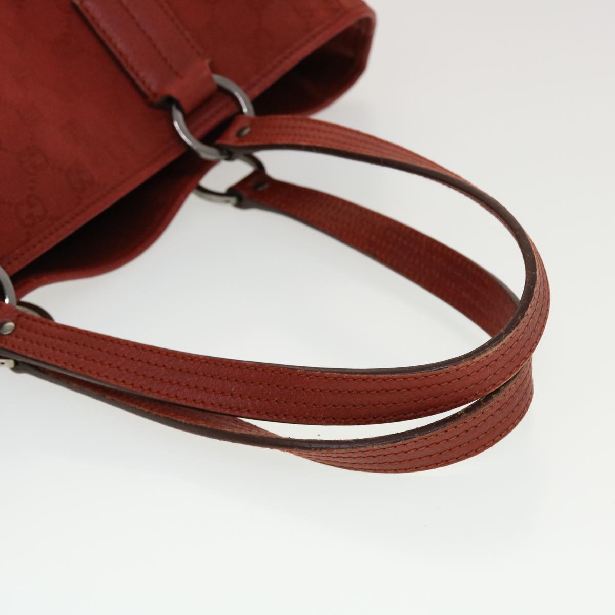 GUCCI GG Canvas Tote Bag Red ti1130