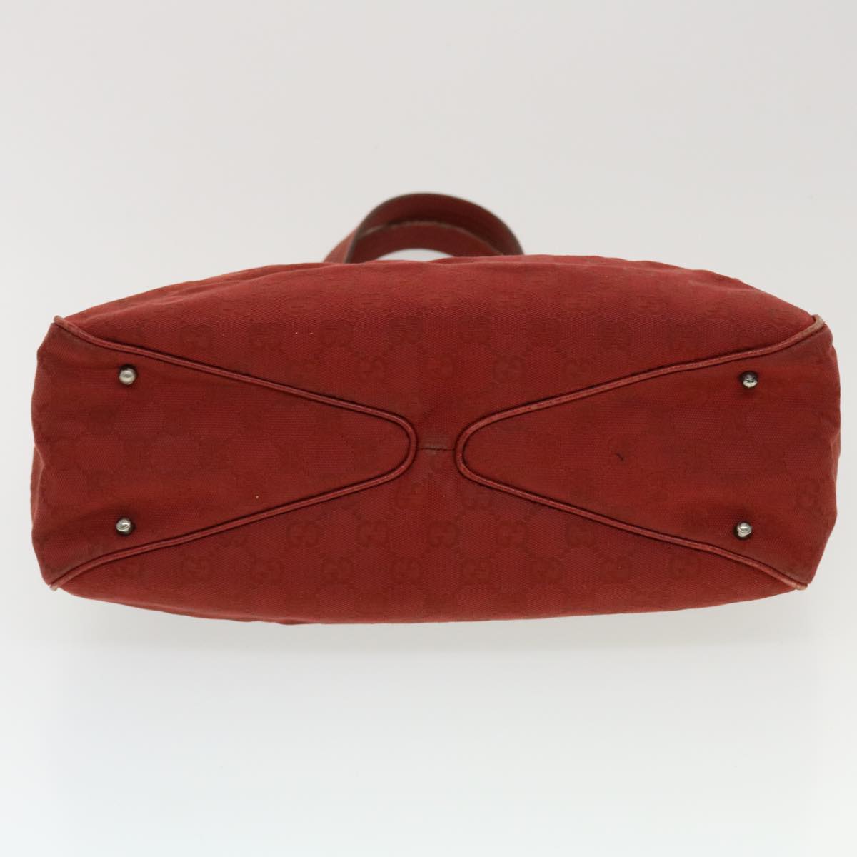 GUCCI GG Canvas Tote Bag Red ti1130
