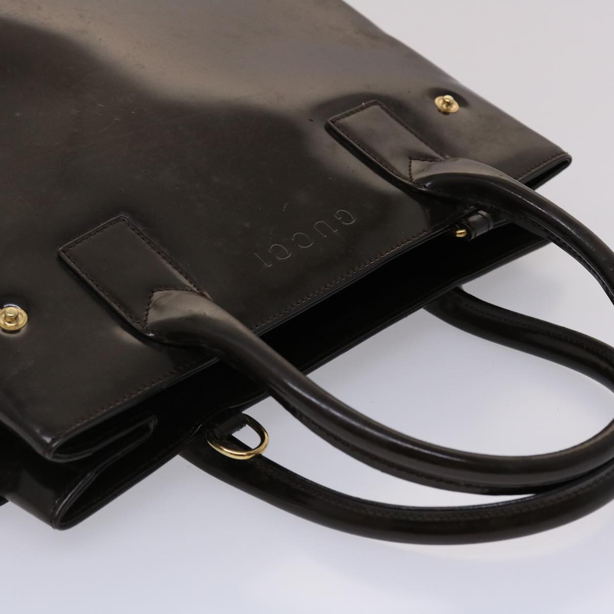 GUCCI Hand Bag Leather 2way Shoulder Bag Brown 000•1118•0503 ti1151