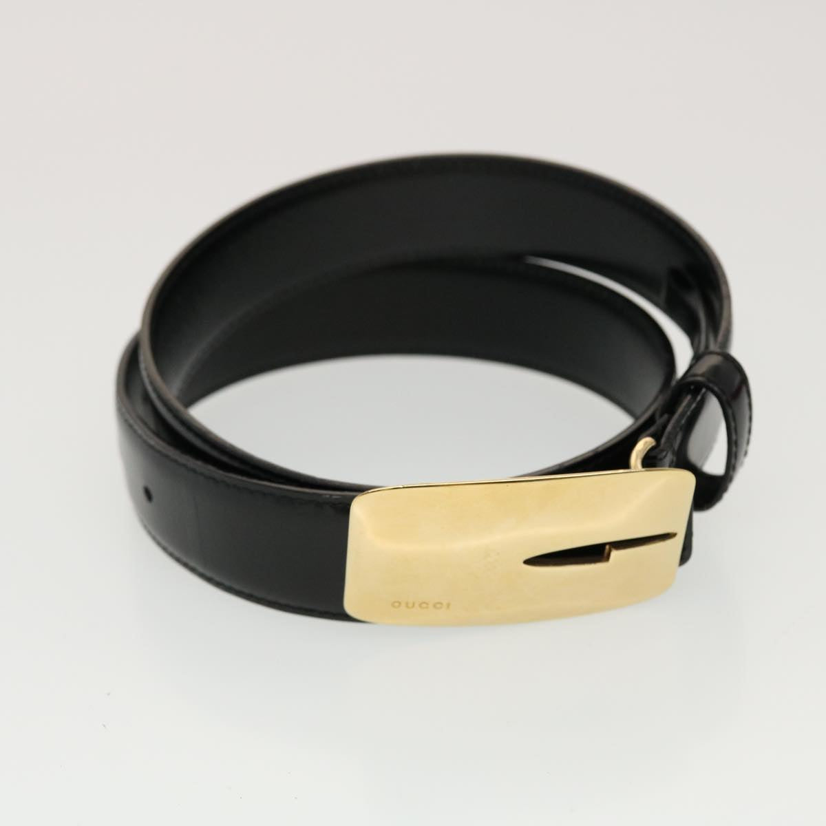 GUCCI GG Canvas Belt Leather 4Set Black Red white ti1159
