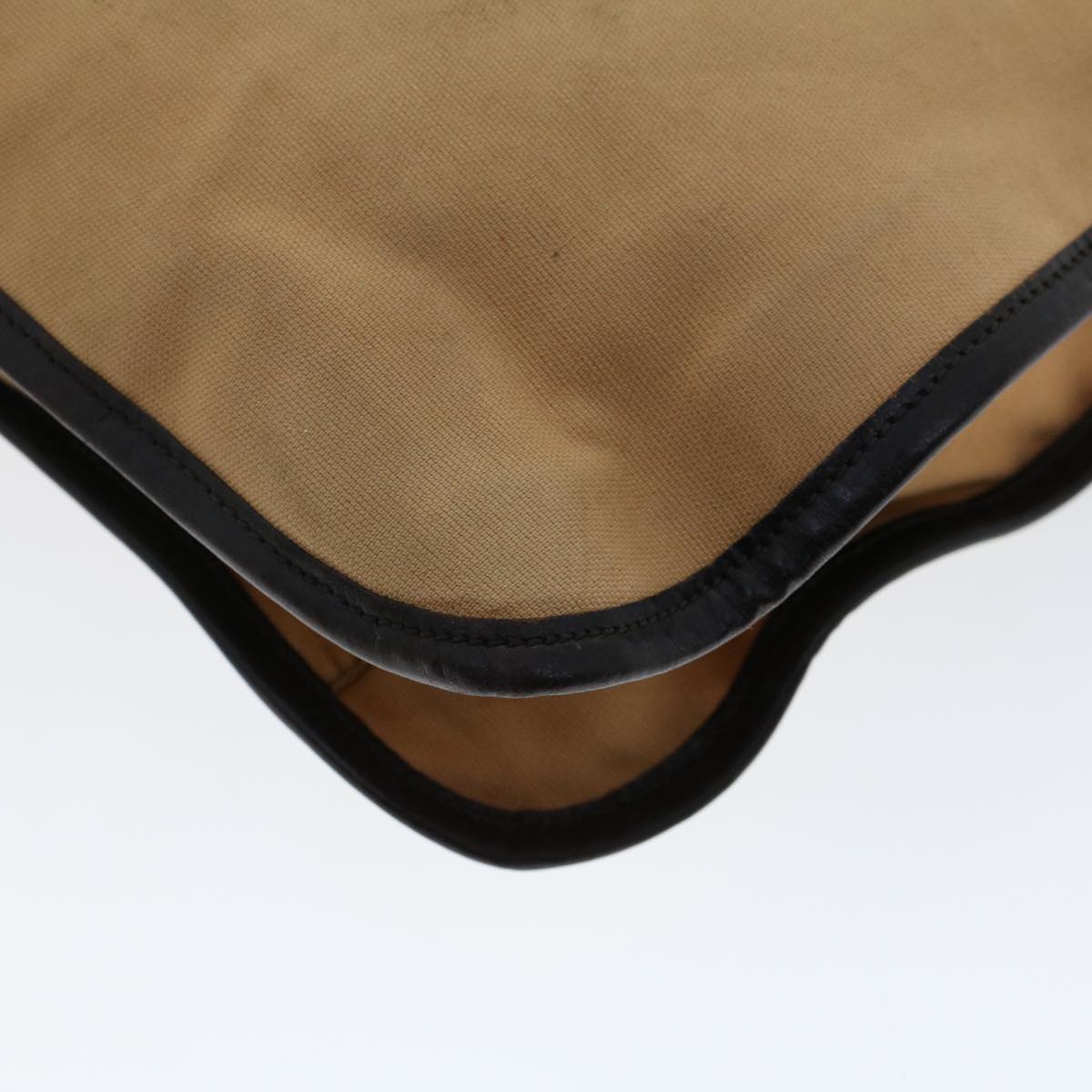 GUCCI Web Sherry Line Shoulder Bag Canvas Beige Green Red ti1172