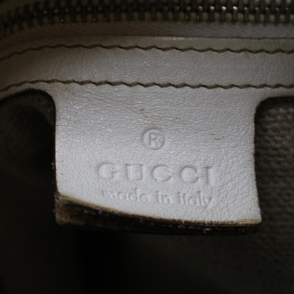 GUCCI GG Canvas Shoulder Bag Beige White 153033 ti1173