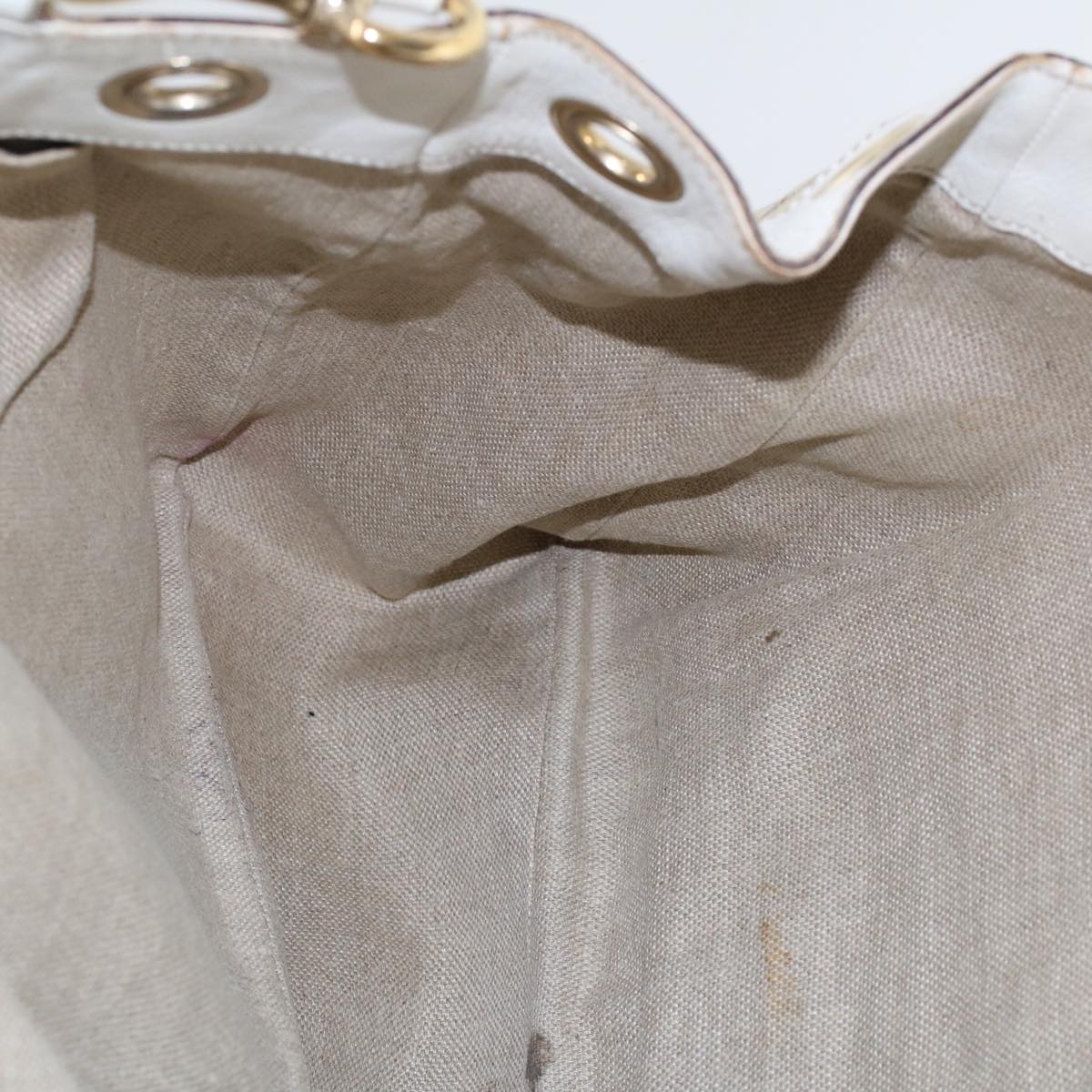 GUCCI GG Canvas Shoulder Bag Beige White 153033 ti1173