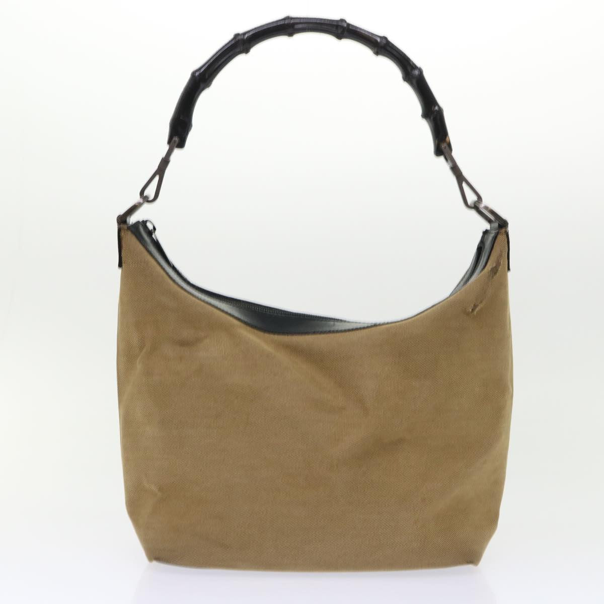 GUCCI Bamboo Web Sherry Line Shoulder Bag Nylon 3Set Beige Brown ti1191