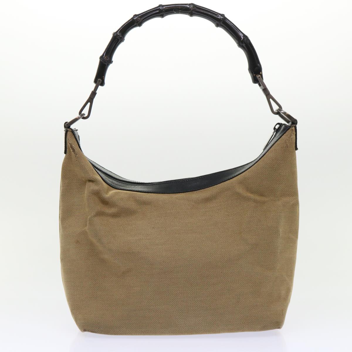 GUCCI Bamboo Web Sherry Line Shoulder Bag Nylon 3Set Beige Brown ti1191