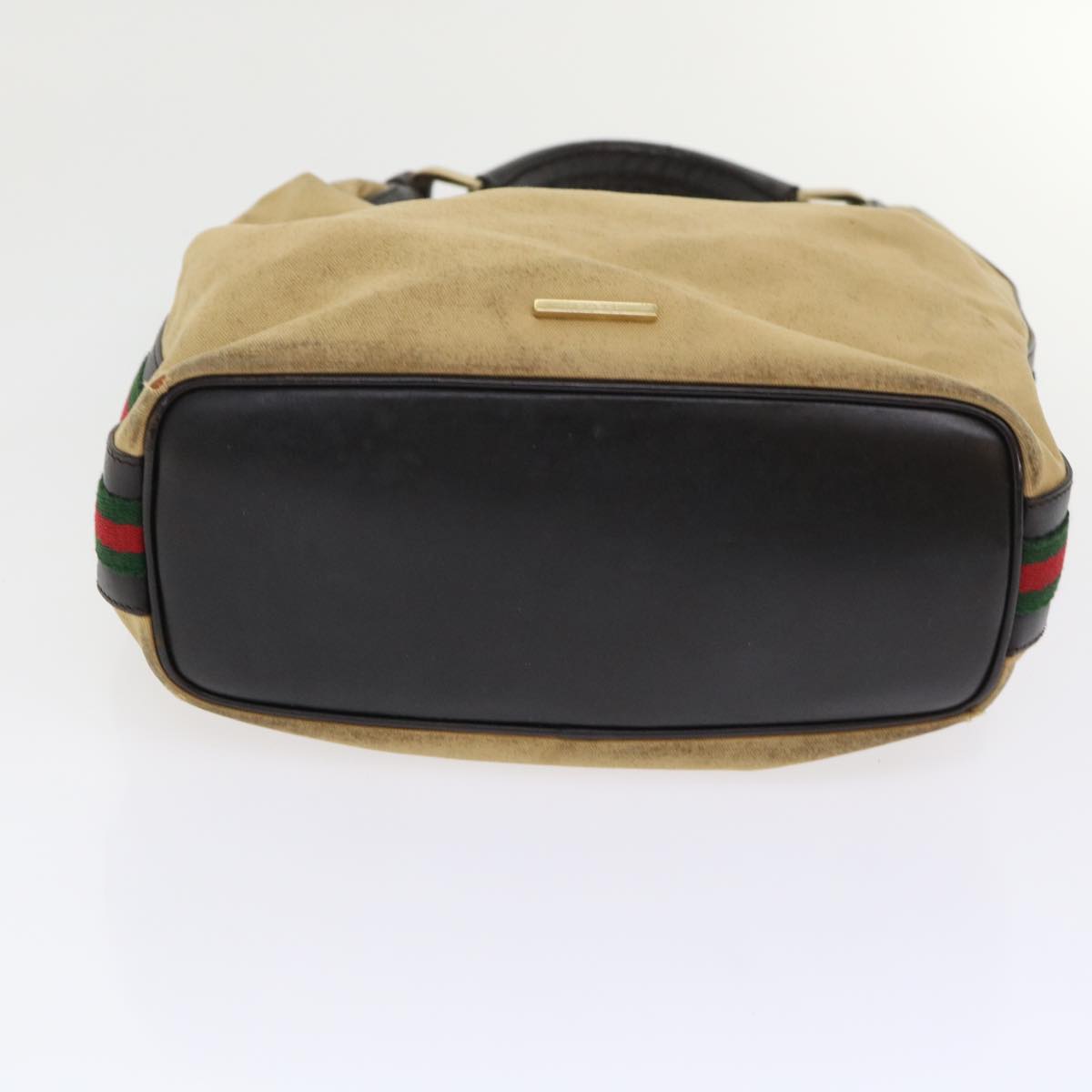 GUCCI Bamboo Web Sherry Line Shoulder Bag Nylon 3Set Beige Brown ti1191