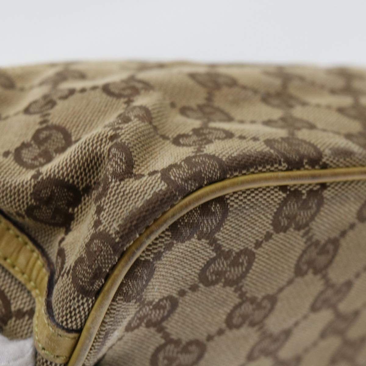 GUCCI GG Canvas Accessory Pouch 2Set Beige Black ti1192