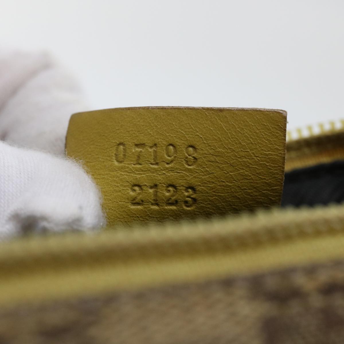 GUCCI GG Canvas Accessory Pouch 2Set Beige Black ti1192