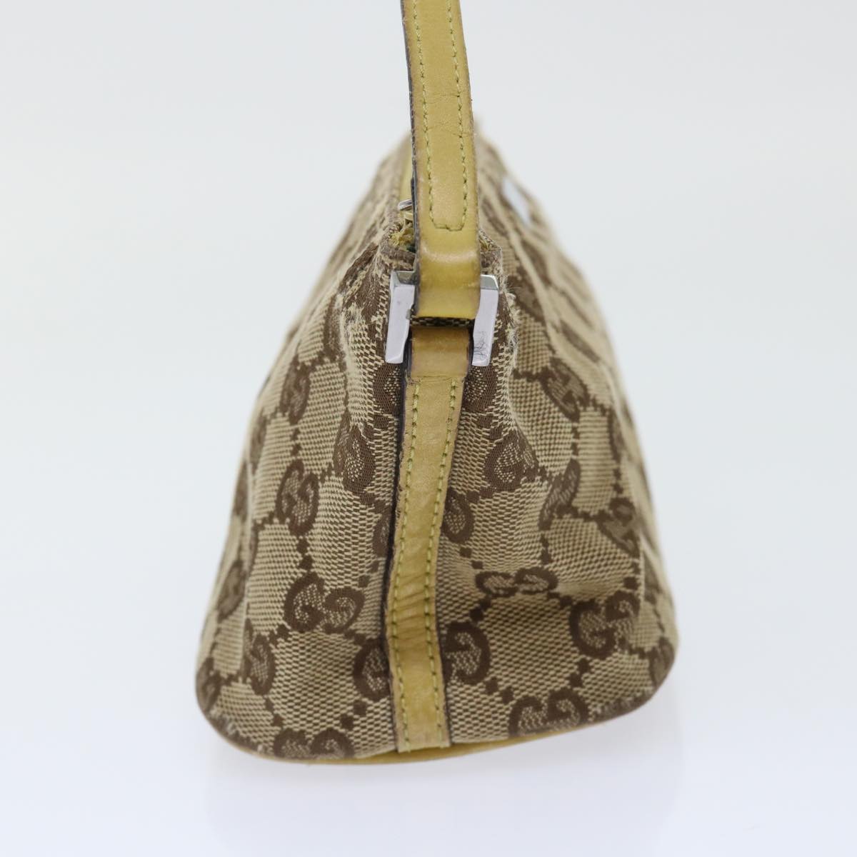 GUCCI GG Canvas Accessory Pouch 2Set Beige Black ti1192