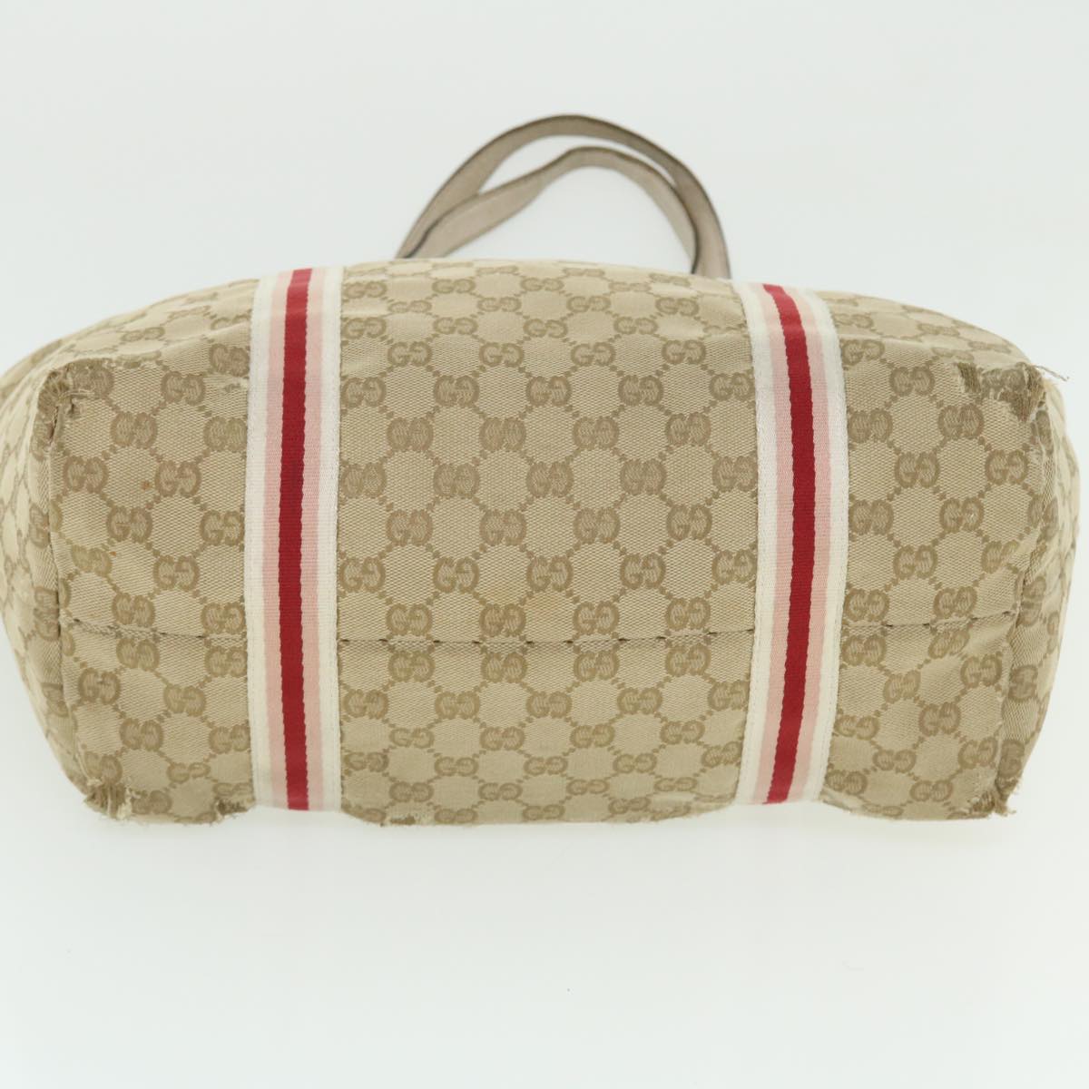 GUCCI GG Canvas Sherry Line Shoulder Bag 2Set Beige Navy Red ti1193