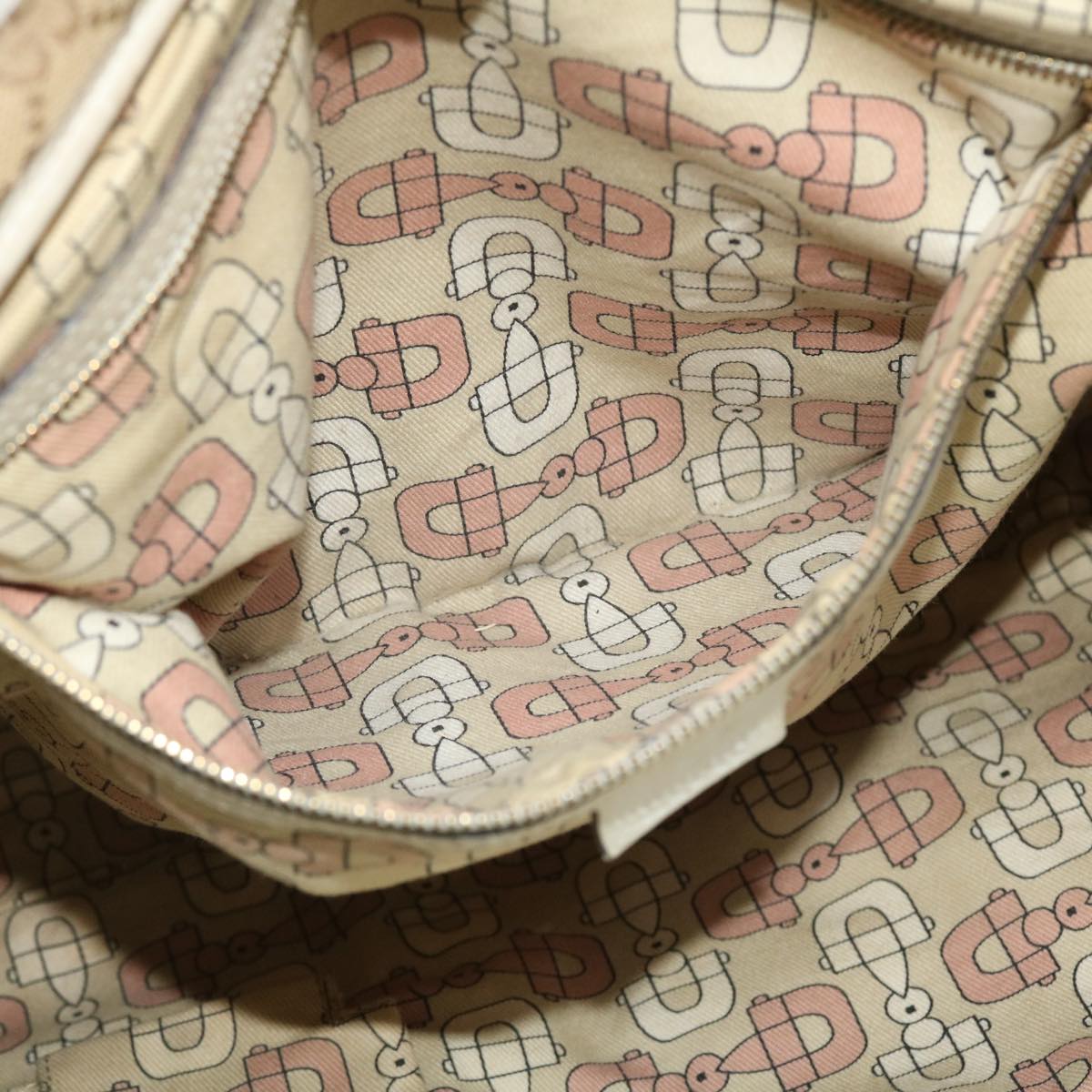 GUCCI GG Canvas Sherry Line Shoulder Bag 2Set Beige Navy Red ti1193