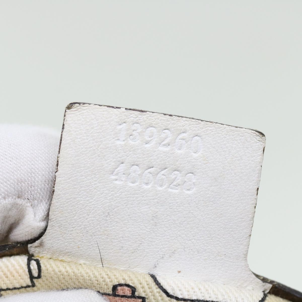 GUCCI GG Canvas Sherry Line Shoulder Bag 2Set Beige Navy Red ti1193