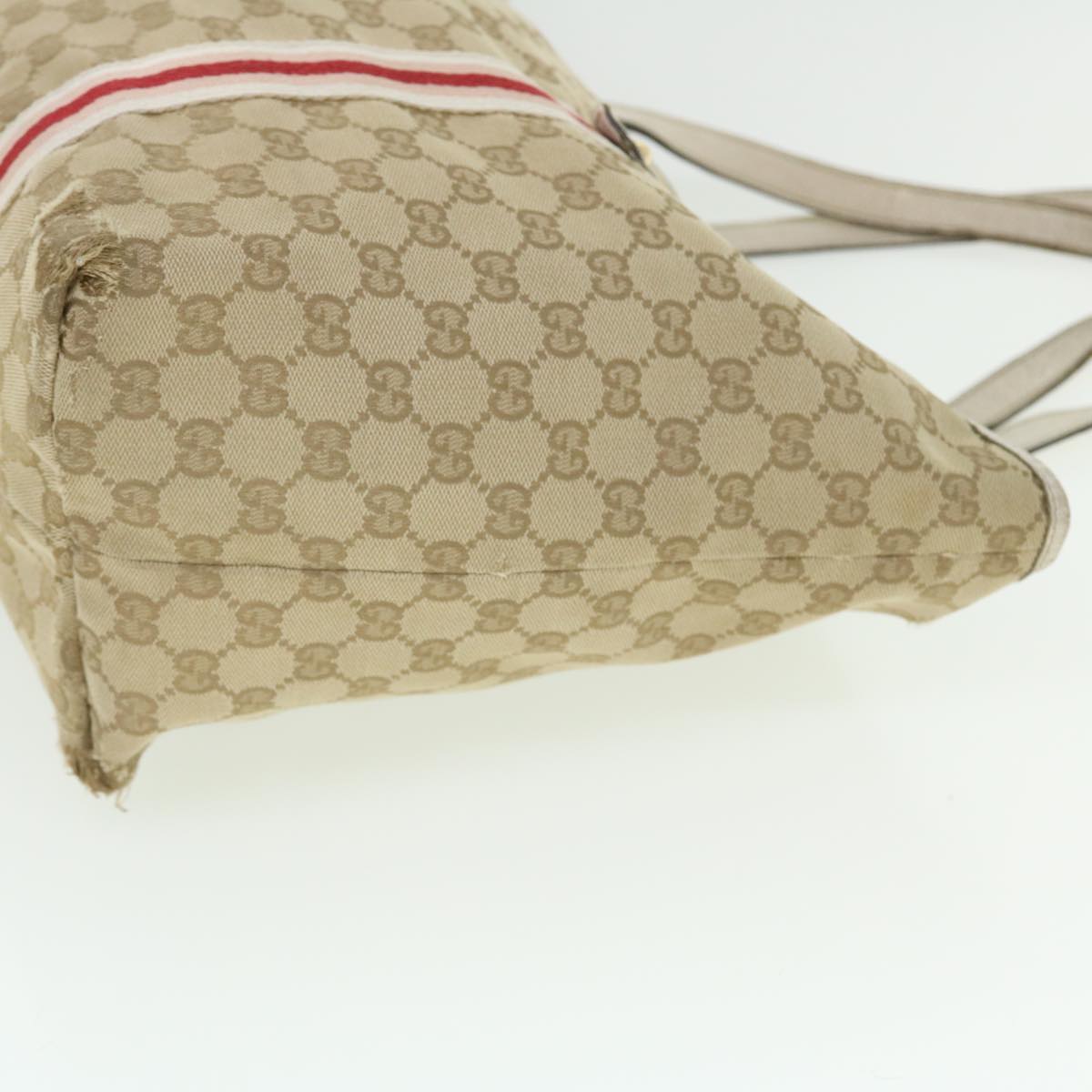 GUCCI GG Canvas Sherry Line Shoulder Bag 2Set Beige Navy Red ti1193