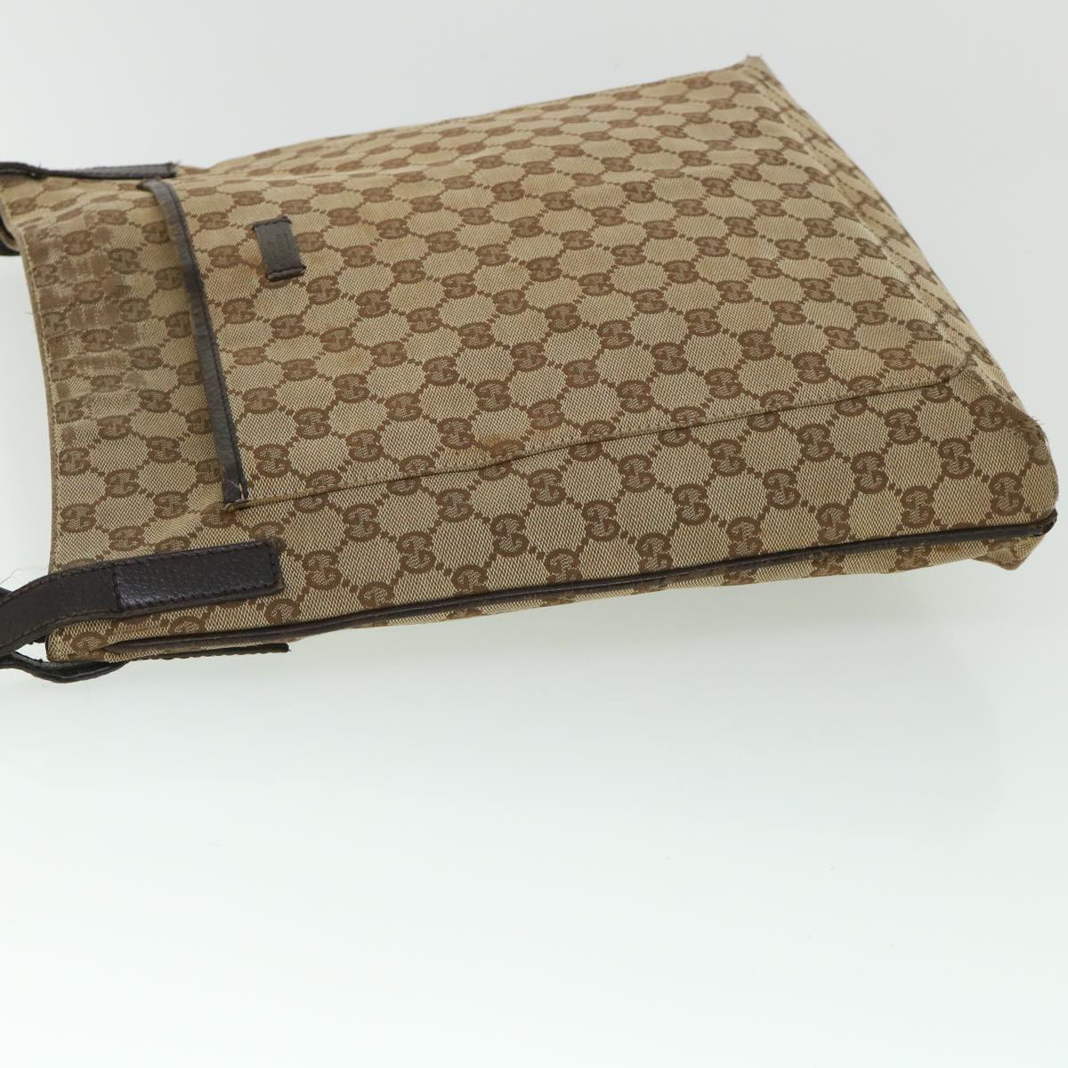 GUCCI GG Canvas Shoulder Bag Beige Brown 122791 ti1206