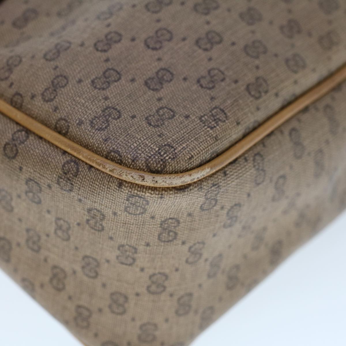 GUCCI Micro GG Canvas Web Sherry Line Clutch Bag Beige 014 904 0018 ti1207