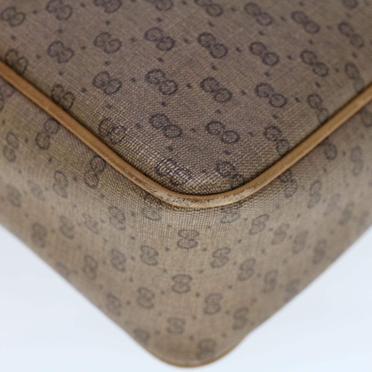 GUCCI Micro GG Canvas Web Sherry Line Clutch Bag Beige 014 904 0018 ti1207
