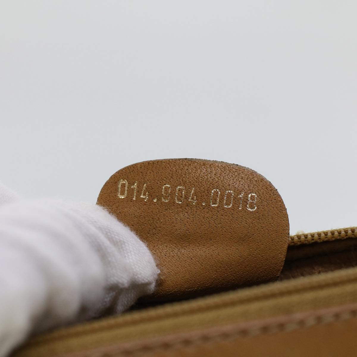 GUCCI Micro GG Canvas Web Sherry Line Clutch Bag Beige 014 904 0018 ti1207
