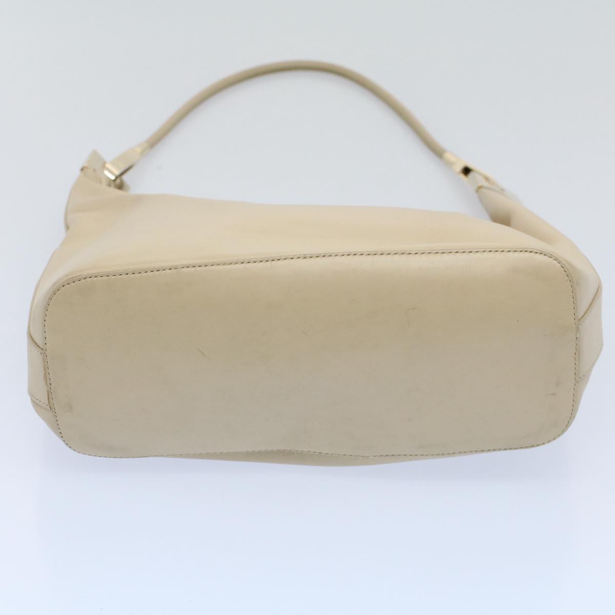 GUCCI Shoulder Bag Leather Beige ti1223