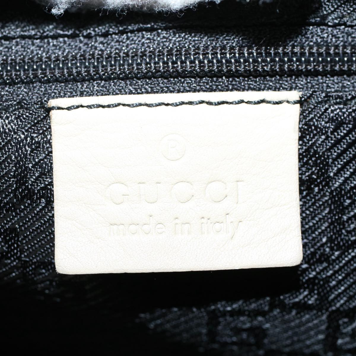GUCCI Shoulder Bag Leather Beige ti1223