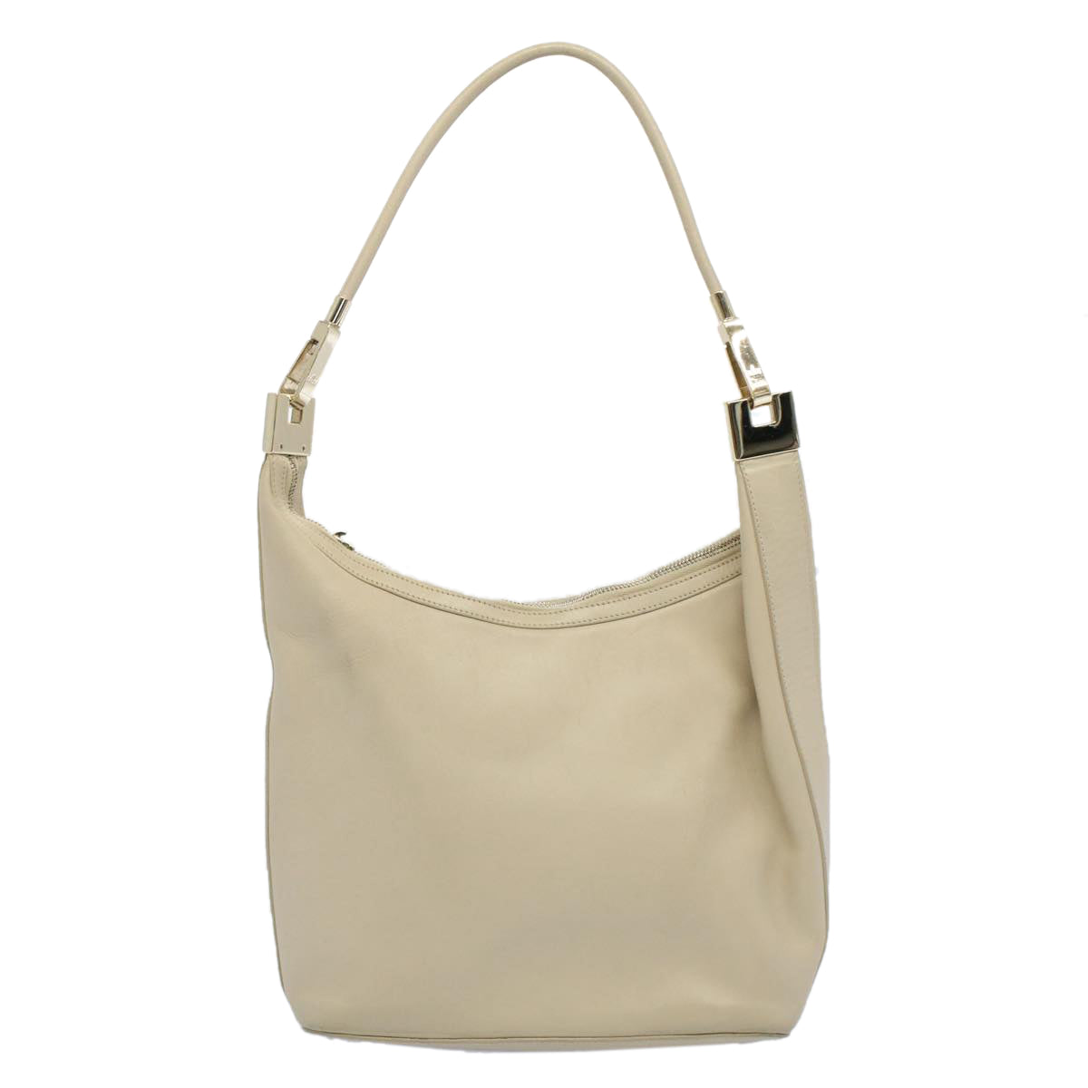 GUCCI Shoulder Bag Leather Beige ti1223