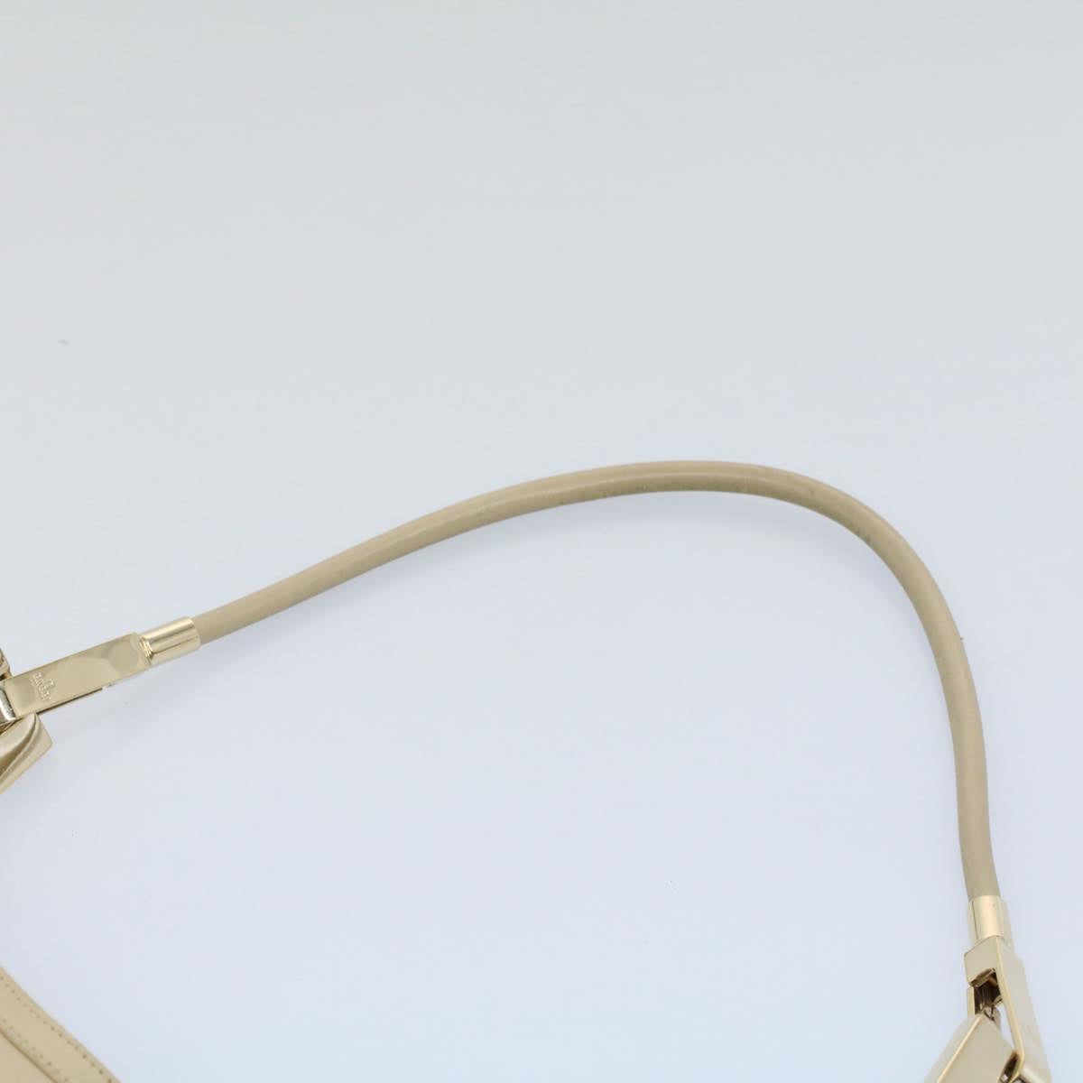 GUCCI Shoulder Bag Leather Beige ti1223