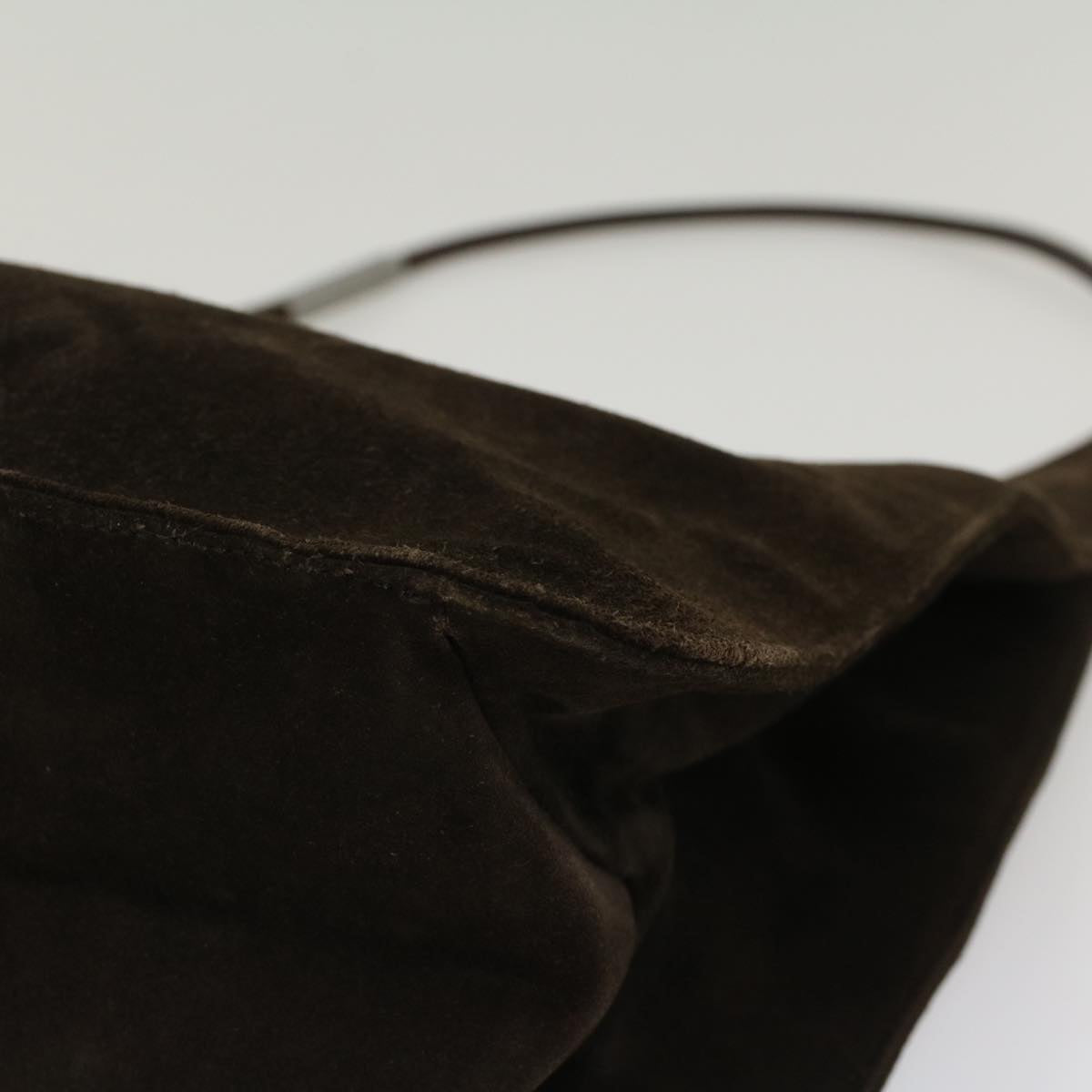 GUCCI Shoulder Bag Suede Brown 001 3167 ti1225