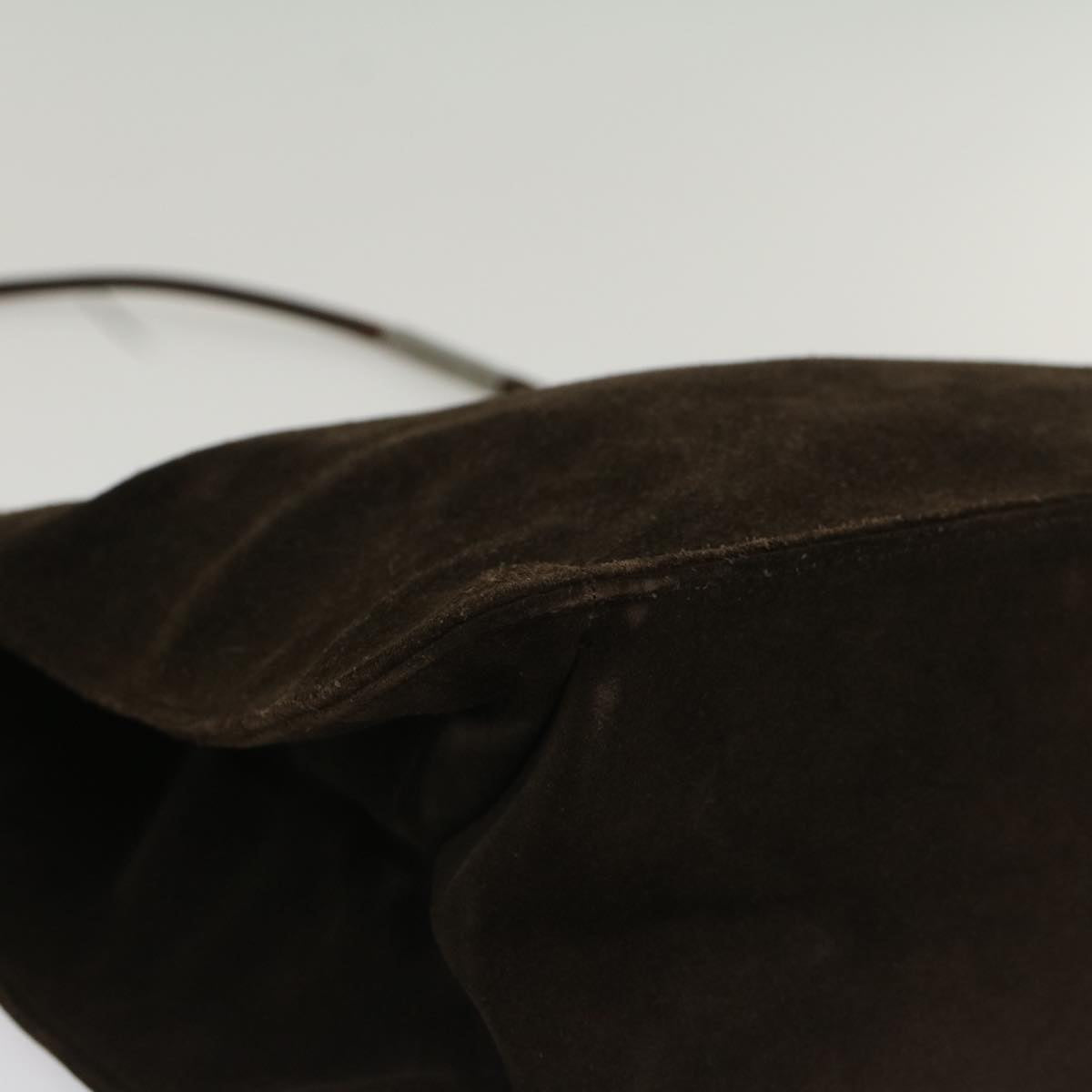 GUCCI Shoulder Bag Suede Brown 001 3167 ti1225