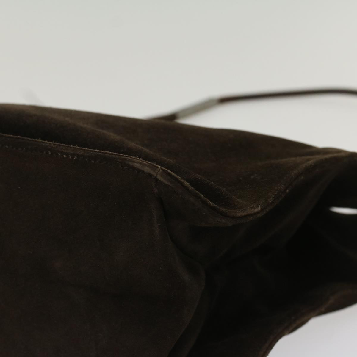GUCCI Shoulder Bag Suede Brown 001 3167 ti1225