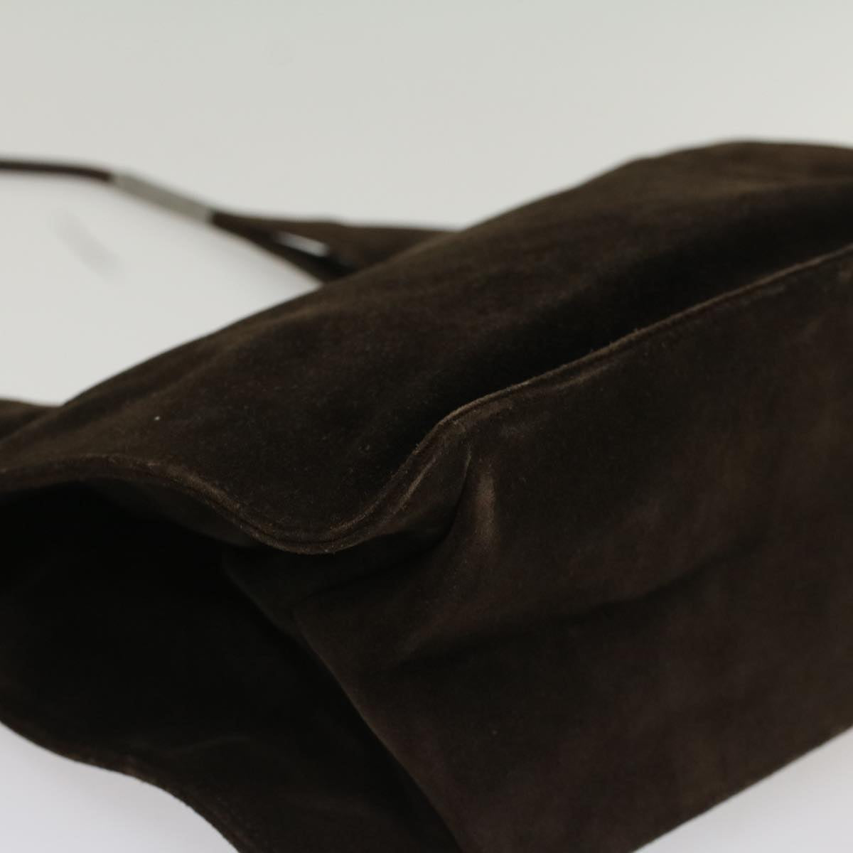 GUCCI Shoulder Bag Suede Brown 001 3167 ti1225