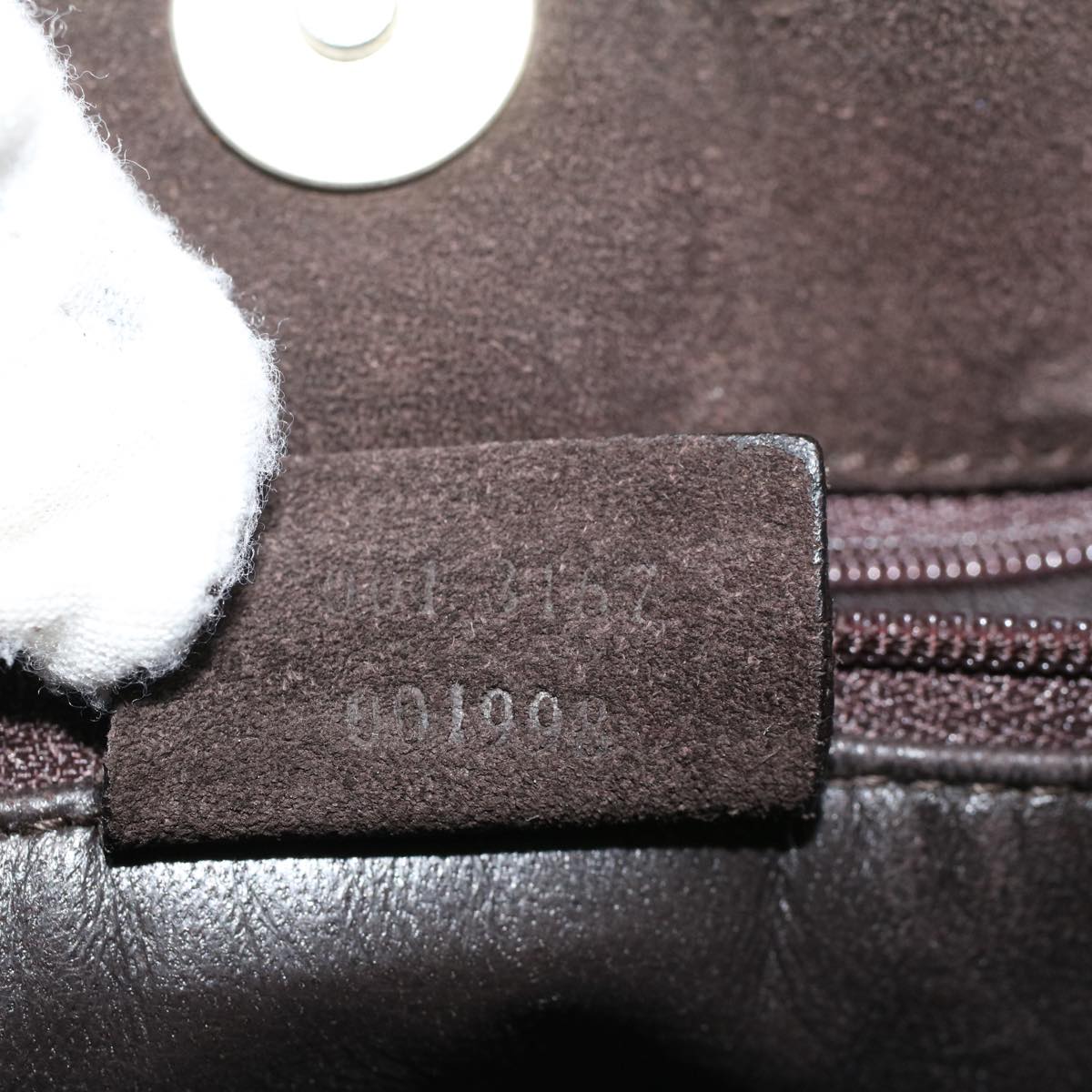 GUCCI Shoulder Bag Suede Brown 001 3167 ti1225