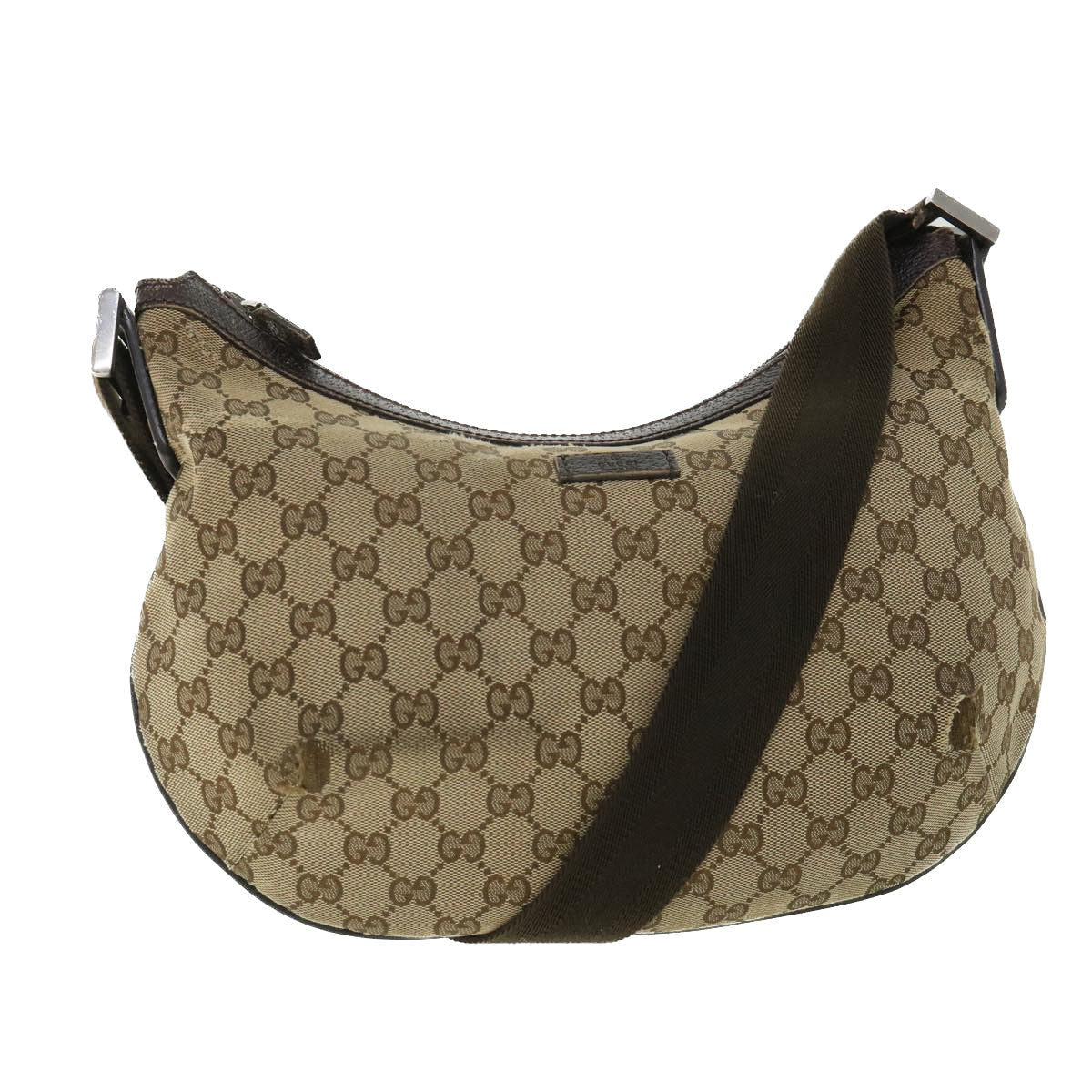 GUCCI GG Canvas Shoulder Bag Beige Brown 181092 ti1226