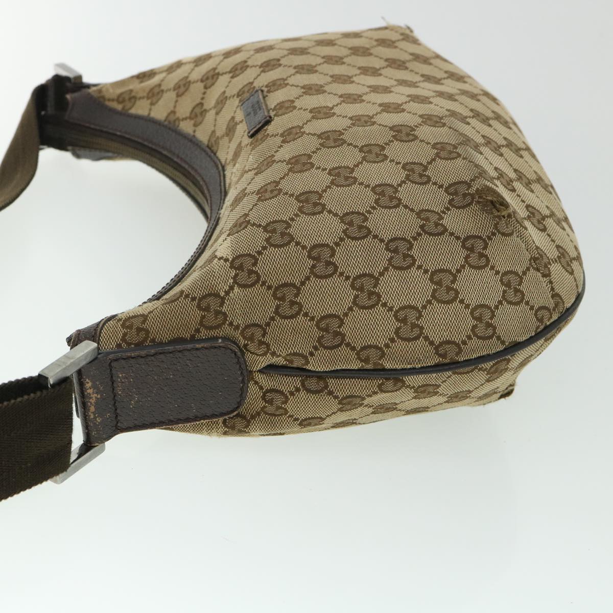 GUCCI GG Canvas Shoulder Bag Beige Brown 181092 ti1226