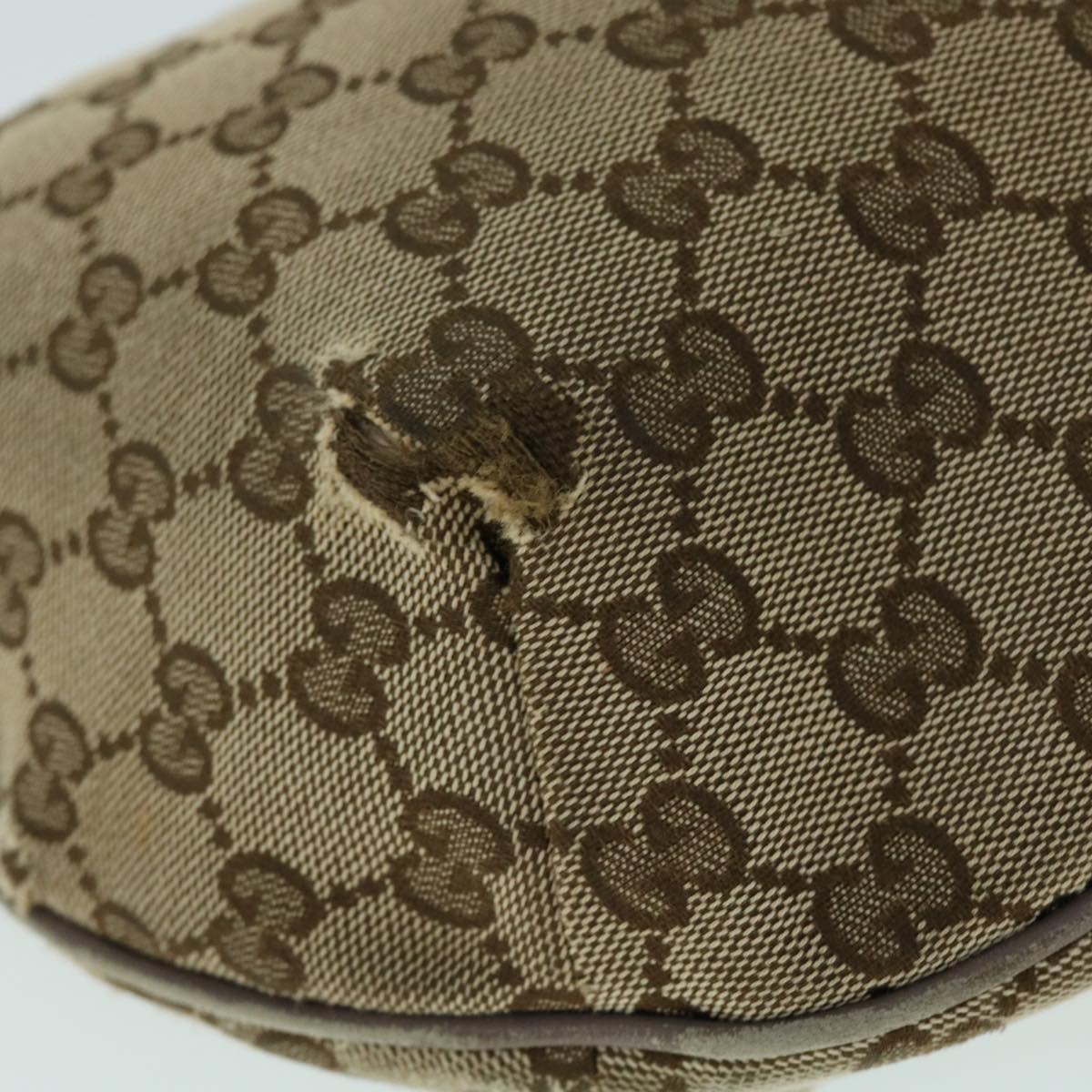 GUCCI GG Canvas Sherry Line Shoulder Bag Beige Gray pink 181092 ti1245