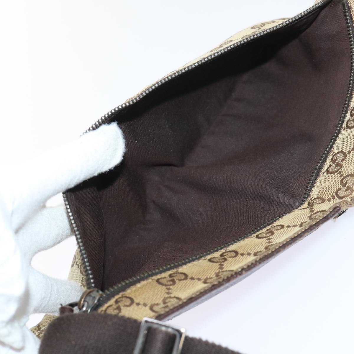 GUCCI GG Canvas Waist bag Beige 28566 ti1246