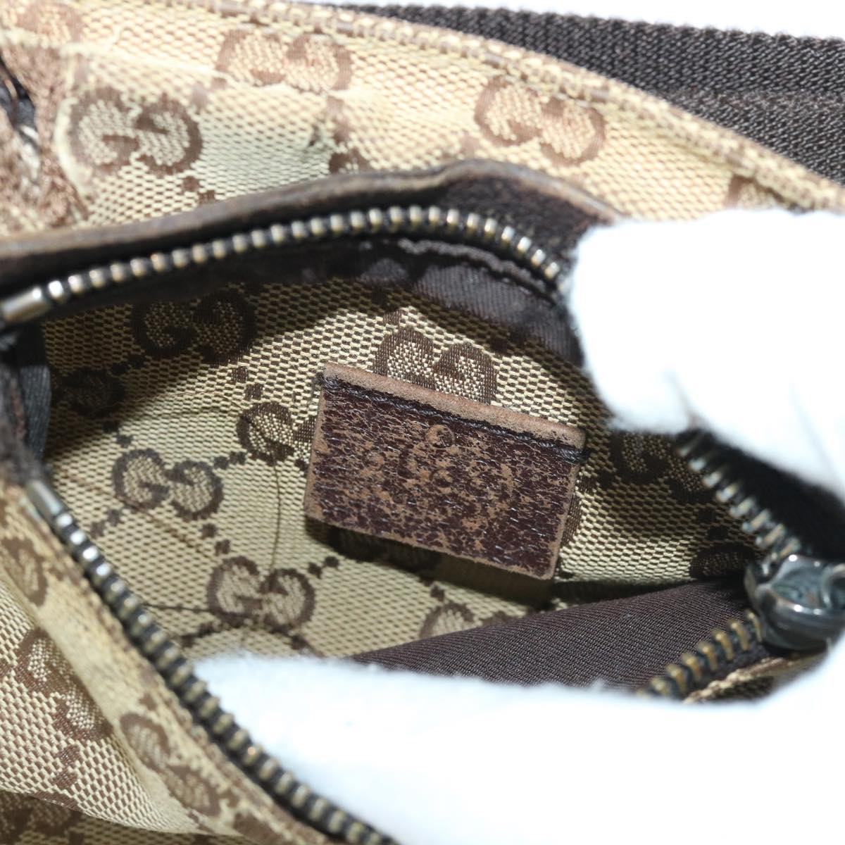 GUCCI GG Canvas Waist bag Beige 28566 ti1246