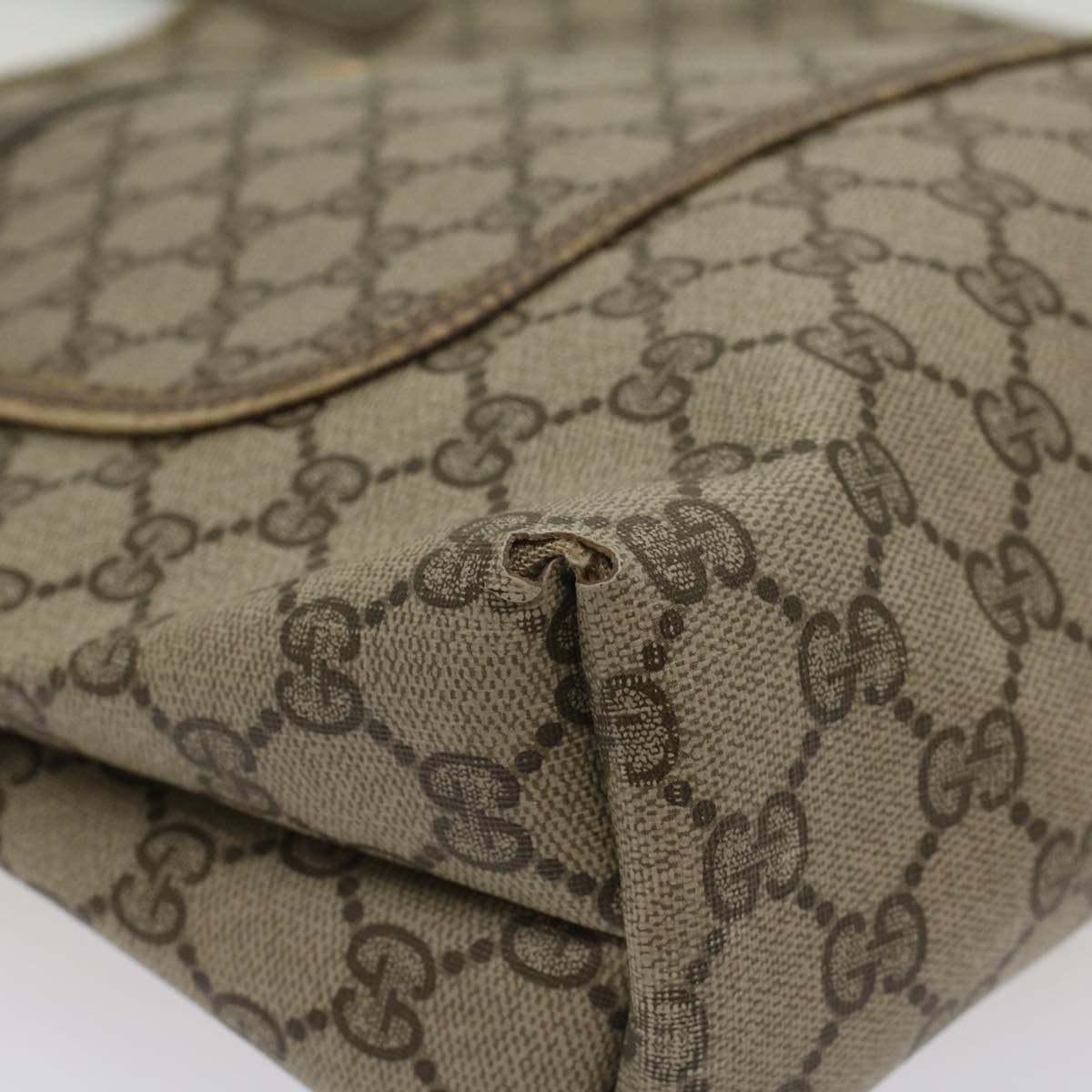 GUCCI GG Canvas Web Sherry Line Tote Bag Beige Red Green 39 02 003 ti1250