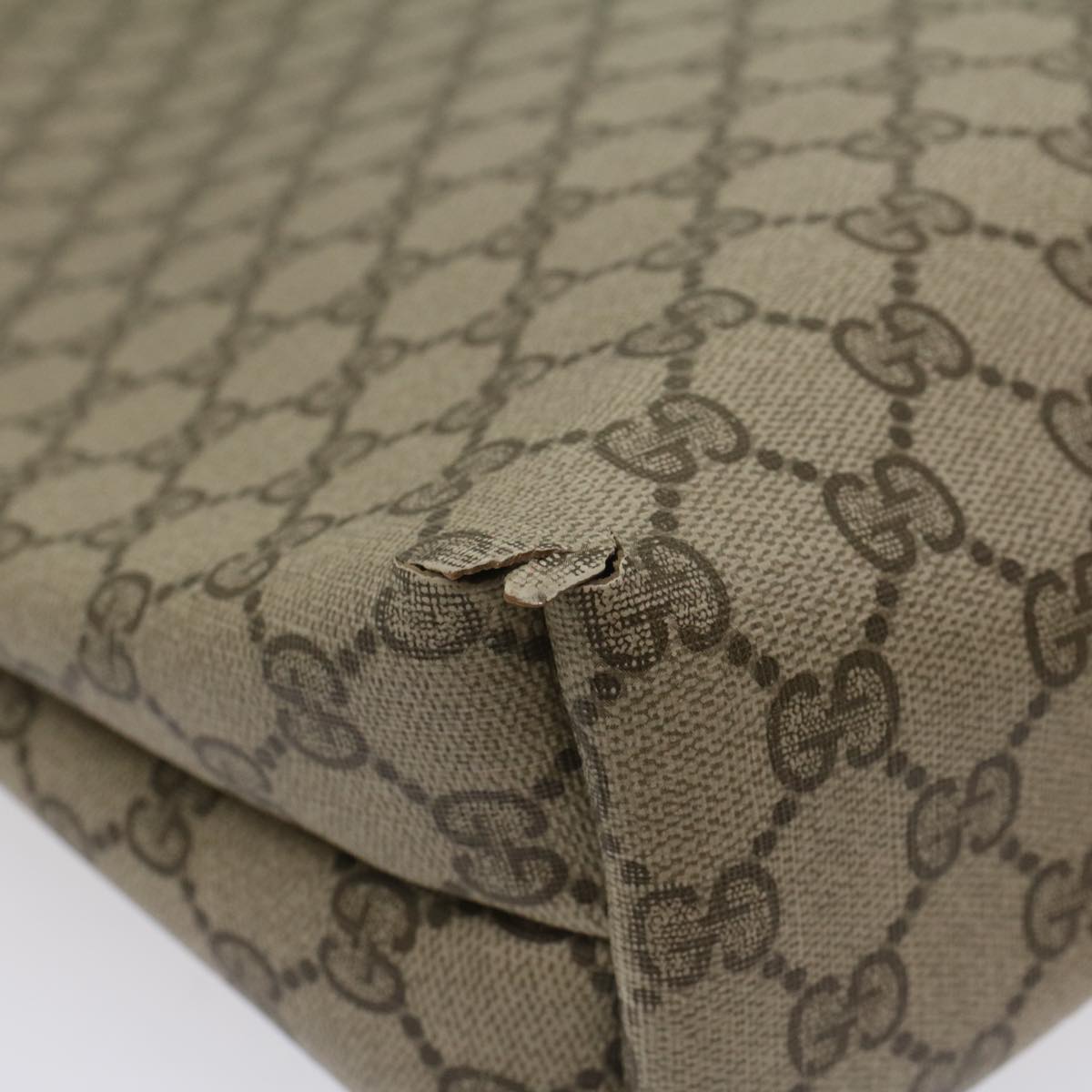 GUCCI GG Canvas Web Sherry Line Tote Bag Beige Red Green 39 02 003 ti1250
